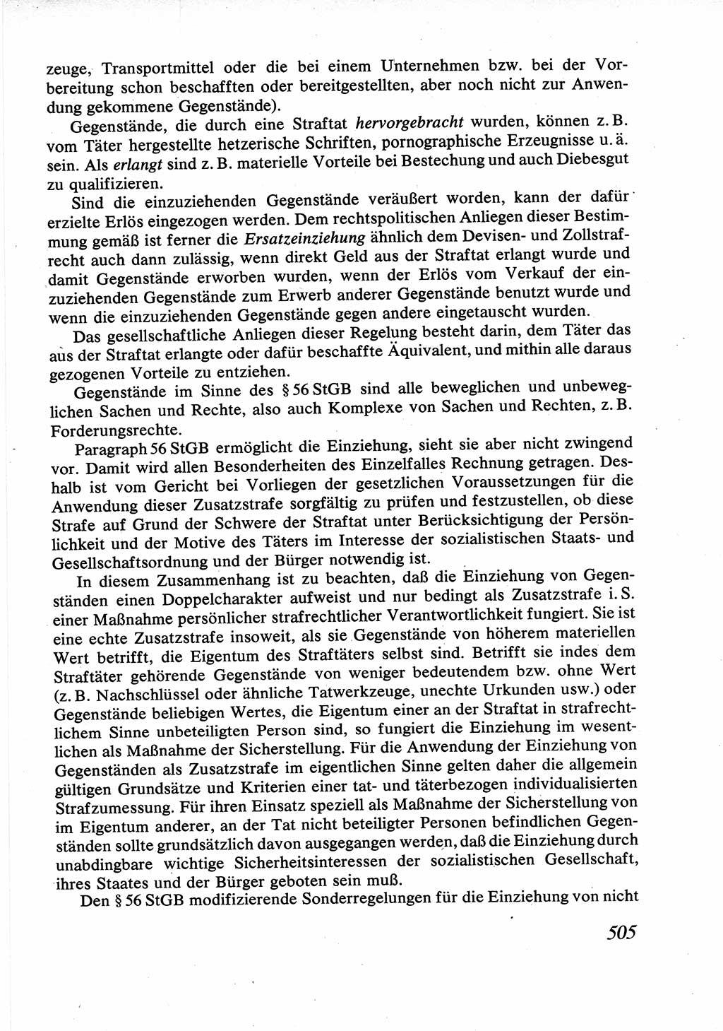 Strafrecht [Deutsche Demokratische Republik (DDR)], Allgemeiner Teil, Lehrbuch 1976, Seite 505 (Strafr. DDR AT Lb. 1976, S. 505)