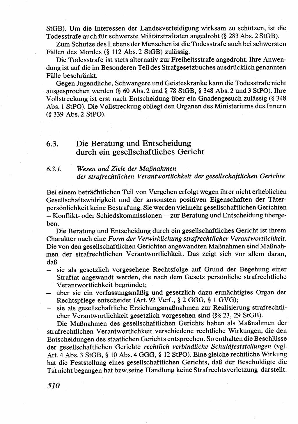Strafrecht [Deutsche Demokratische Republik (DDR)], Allgemeiner Teil, Lehrbuch 1976, Seite 510 (Strafr. DDR AT Lb. 1976, S. 510)