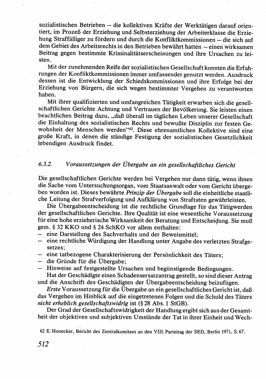 Strafrecht [Deutsche Demokratische Republik (DDR)], Allgemeiner Teil, Lehrbuch 1976, Seite 512 (Strafr. DDR AT Lb. 1976, S. 512)
