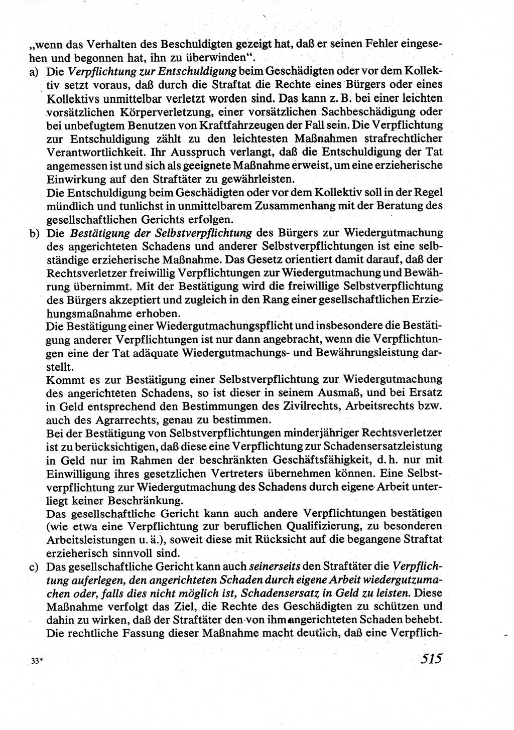 Strafrecht [Deutsche Demokratische Republik (DDR)], Allgemeiner Teil, Lehrbuch 1976, Seite 515 (Strafr. DDR AT Lb. 1976, S. 515)
