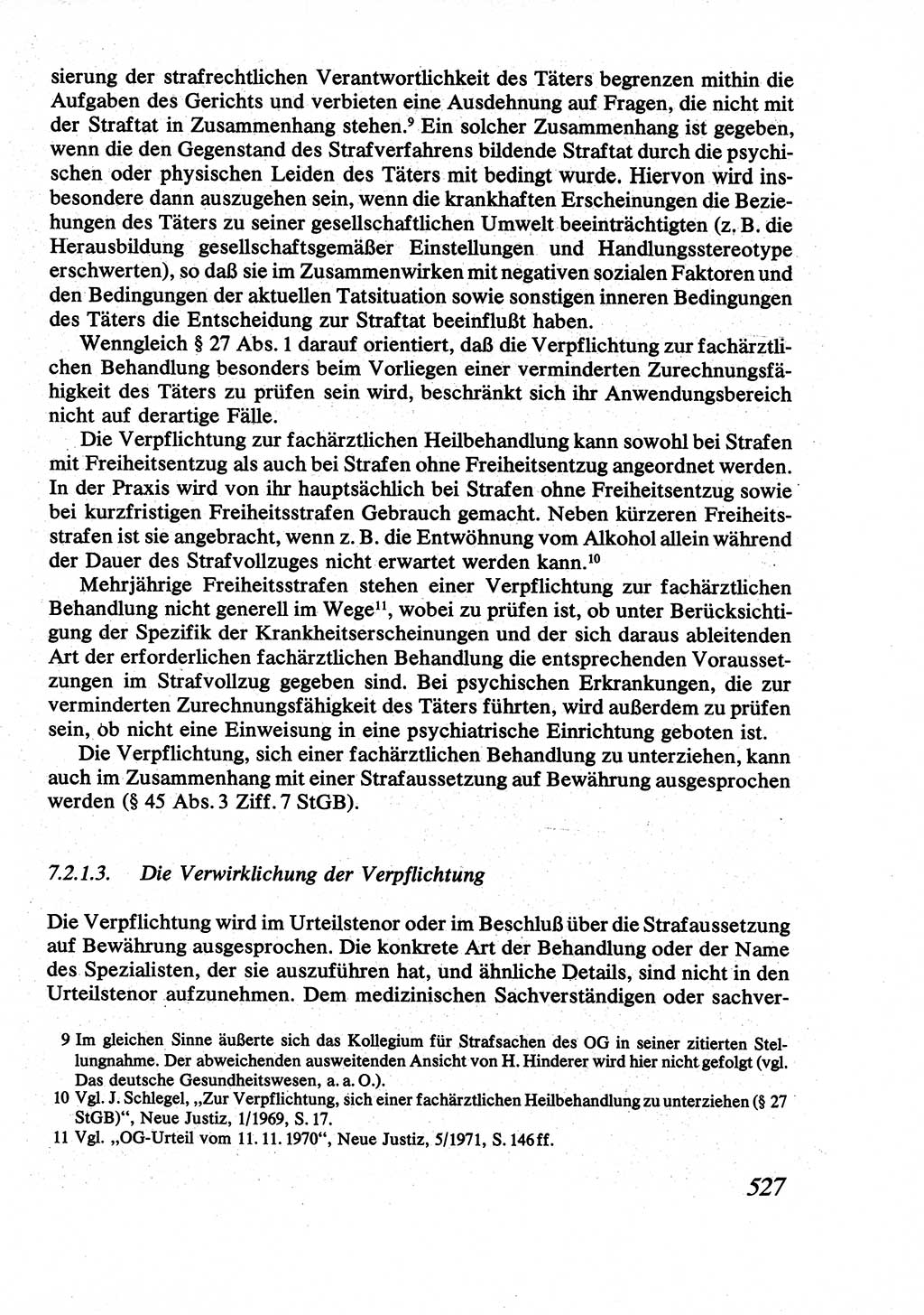 Strafrecht [Deutsche Demokratische Republik (DDR)], Allgemeiner Teil, Lehrbuch 1976, Seite 527 (Strafr. DDR AT Lb. 1976, S. 527)
