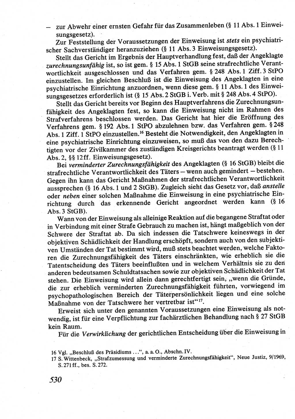 Strafrecht [Deutsche Demokratische Republik (DDR)], Allgemeiner Teil, Lehrbuch 1976, Seite 530 (Strafr. DDR AT Lb. 1976, S. 530)