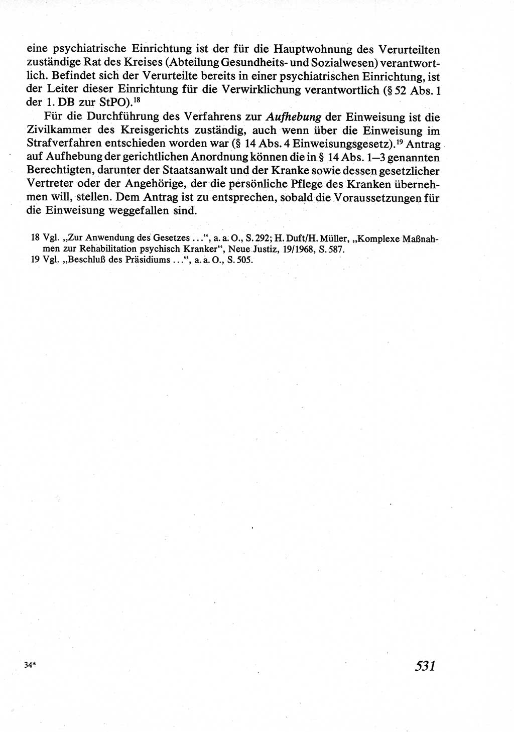Strafrecht [Deutsche Demokratische Republik (DDR)], Allgemeiner Teil, Lehrbuch 1976, Seite 531 (Strafr. DDR AT Lb. 1976, S. 531)