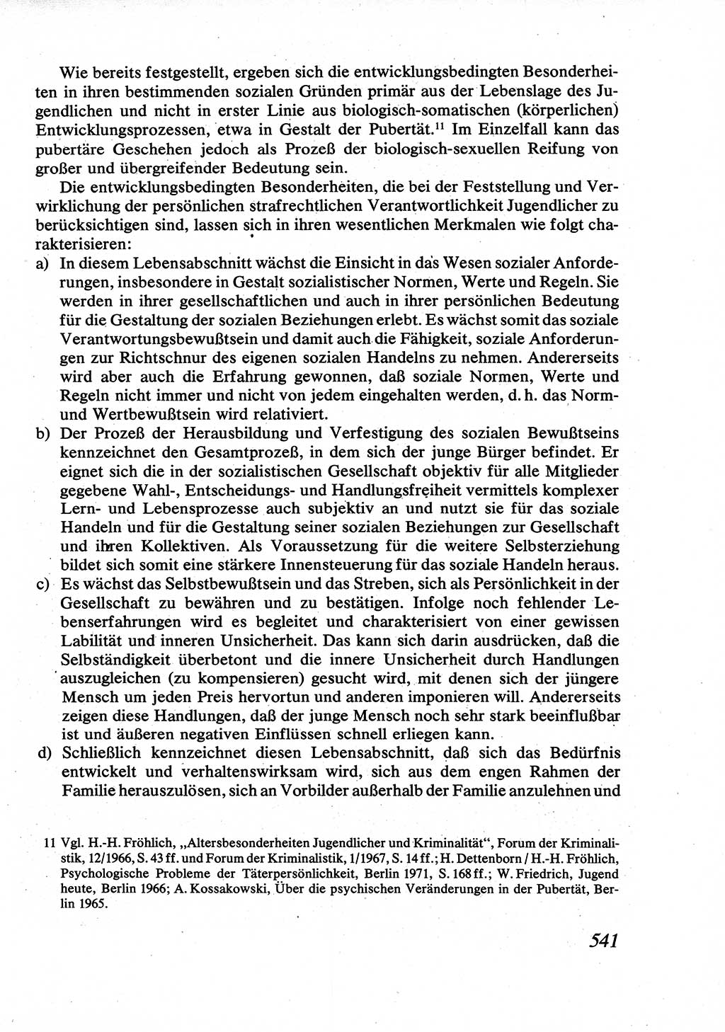 Strafrecht [Deutsche Demokratische Republik (DDR)], Allgemeiner Teil, Lehrbuch 1976, Seite 541 (Strafr. DDR AT Lb. 1976, S. 541)
