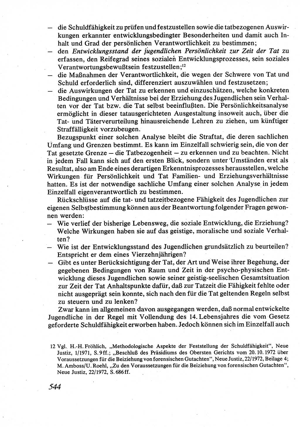 Strafrecht [Deutsche Demokratische Republik (DDR)], Allgemeiner Teil, Lehrbuch 1976, Seite 544 (Strafr. DDR AT Lb. 1976, S. 544)