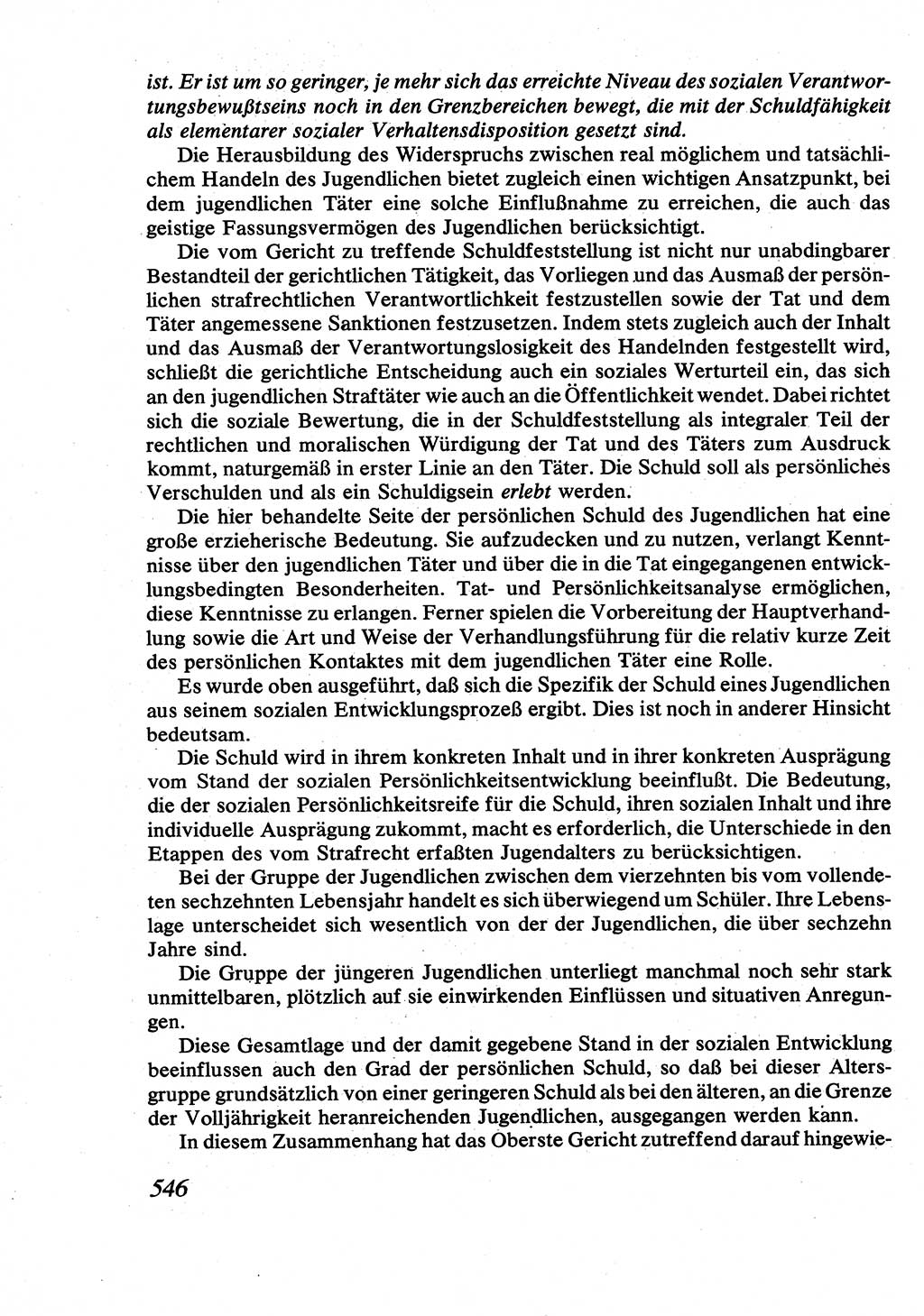 Strafrecht [Deutsche Demokratische Republik (DDR)], Allgemeiner Teil, Lehrbuch 1976, Seite 546 (Strafr. DDR AT Lb. 1976, S. 546)