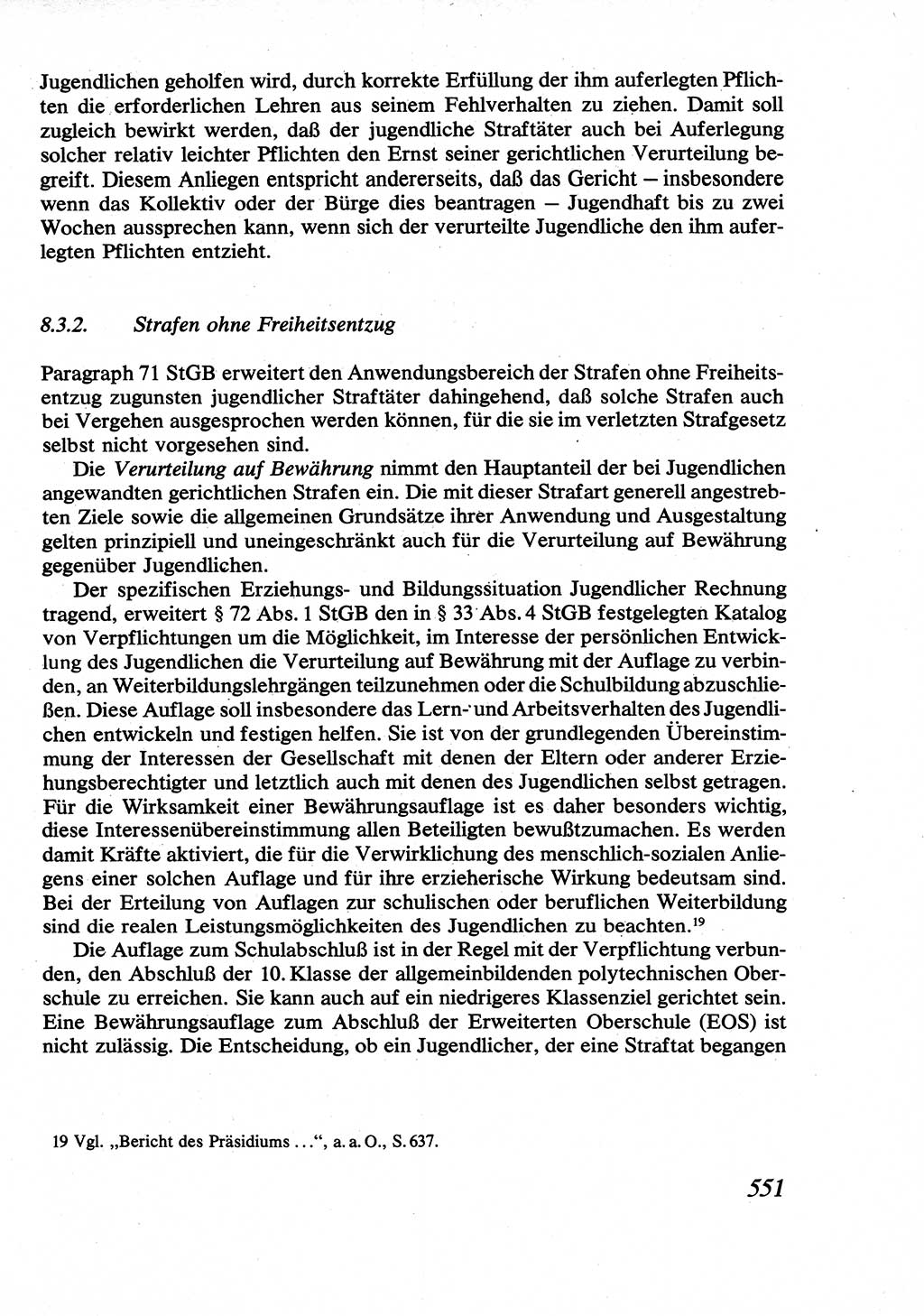 Strafrecht [Deutsche Demokratische Republik (DDR)], Allgemeiner Teil, Lehrbuch 1976, Seite 551 (Strafr. DDR AT Lb. 1976, S. 551)