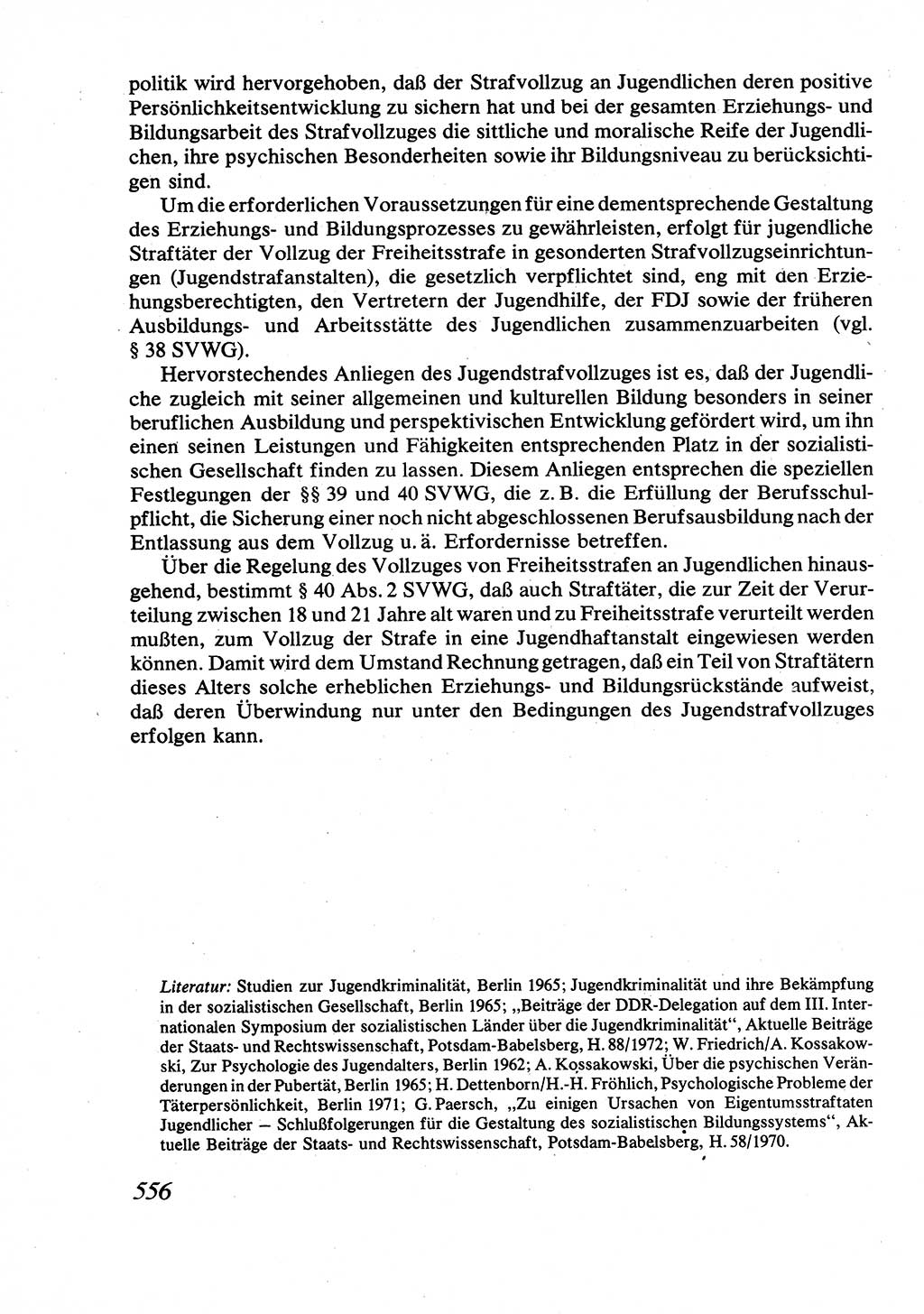 Strafrecht [Deutsche Demokratische Republik (DDR)], Allgemeiner Teil, Lehrbuch 1976, Seite 556 (Strafr. DDR AT Lb. 1976, S. 556)