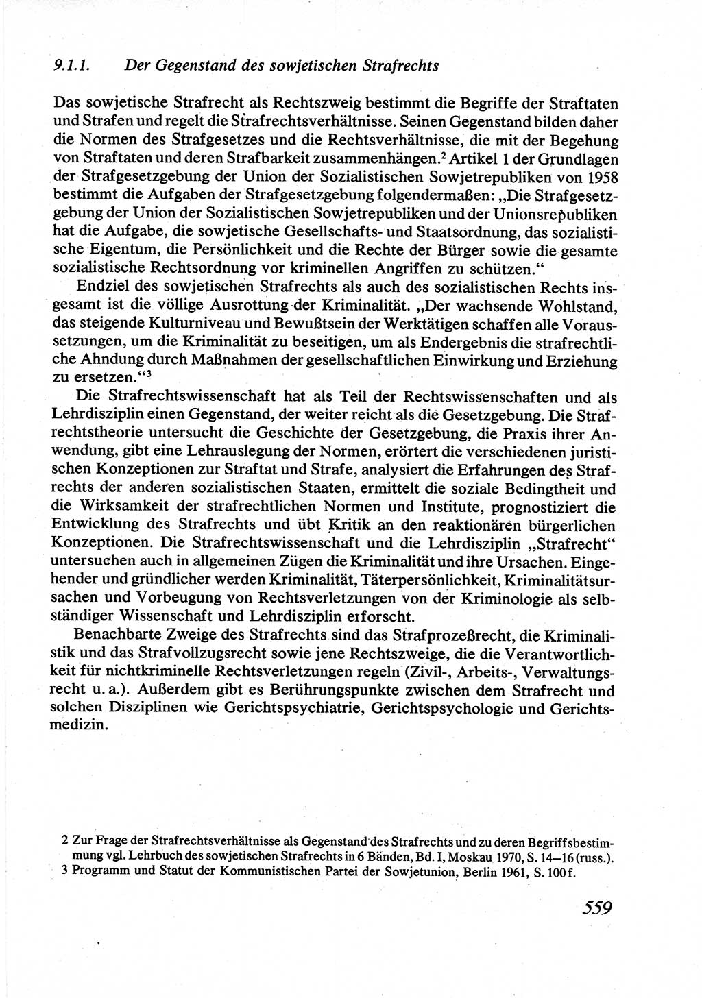 Strafrecht [Deutsche Demokratische Republik (DDR)], Allgemeiner Teil, Lehrbuch 1976, Seite 559 (Strafr. DDR AT Lb. 1976, S. 559)