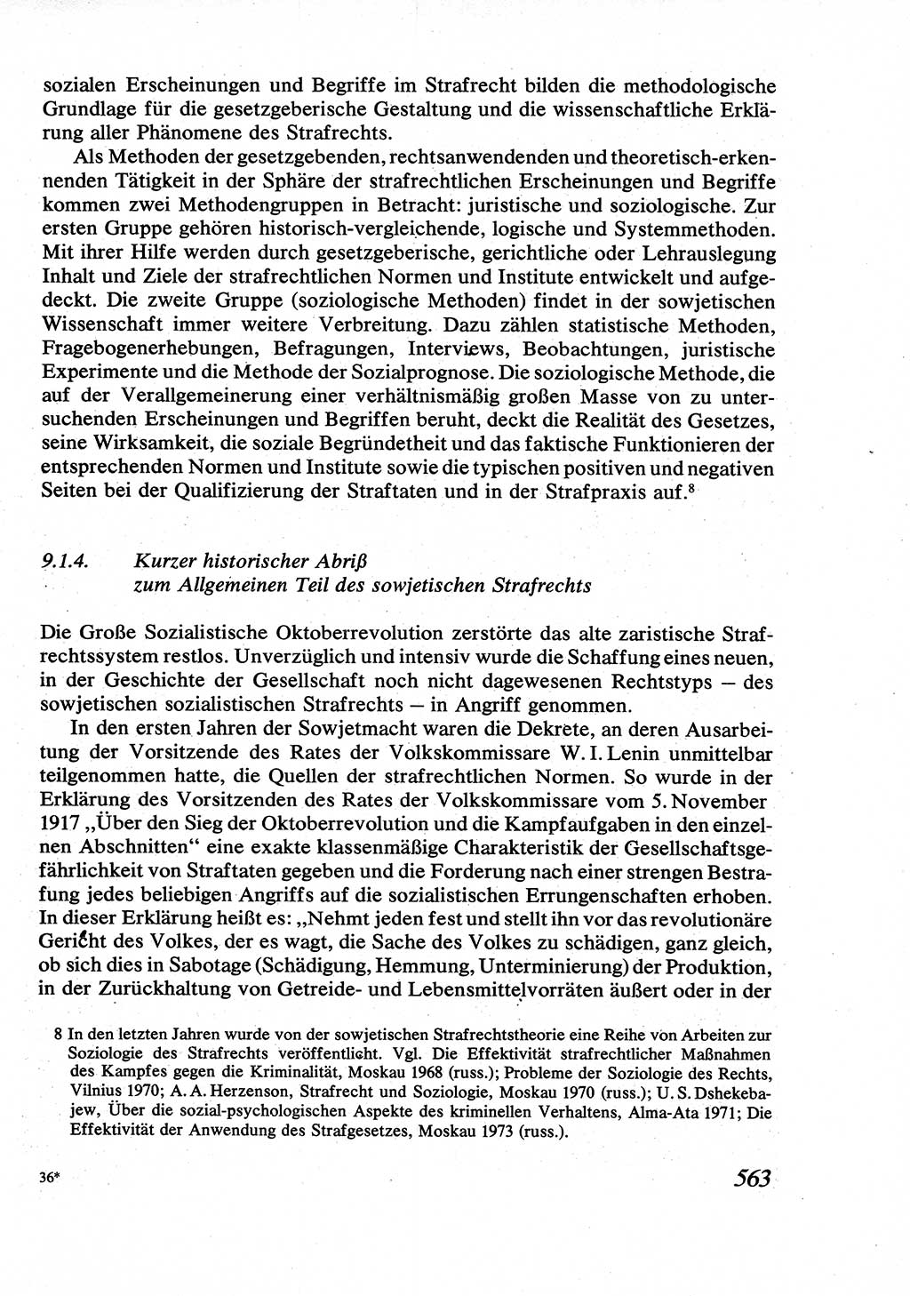 Strafrecht [Deutsche Demokratische Republik (DDR)], Allgemeiner Teil, Lehrbuch 1976, Seite 563 (Strafr. DDR AT Lb. 1976, S. 563)