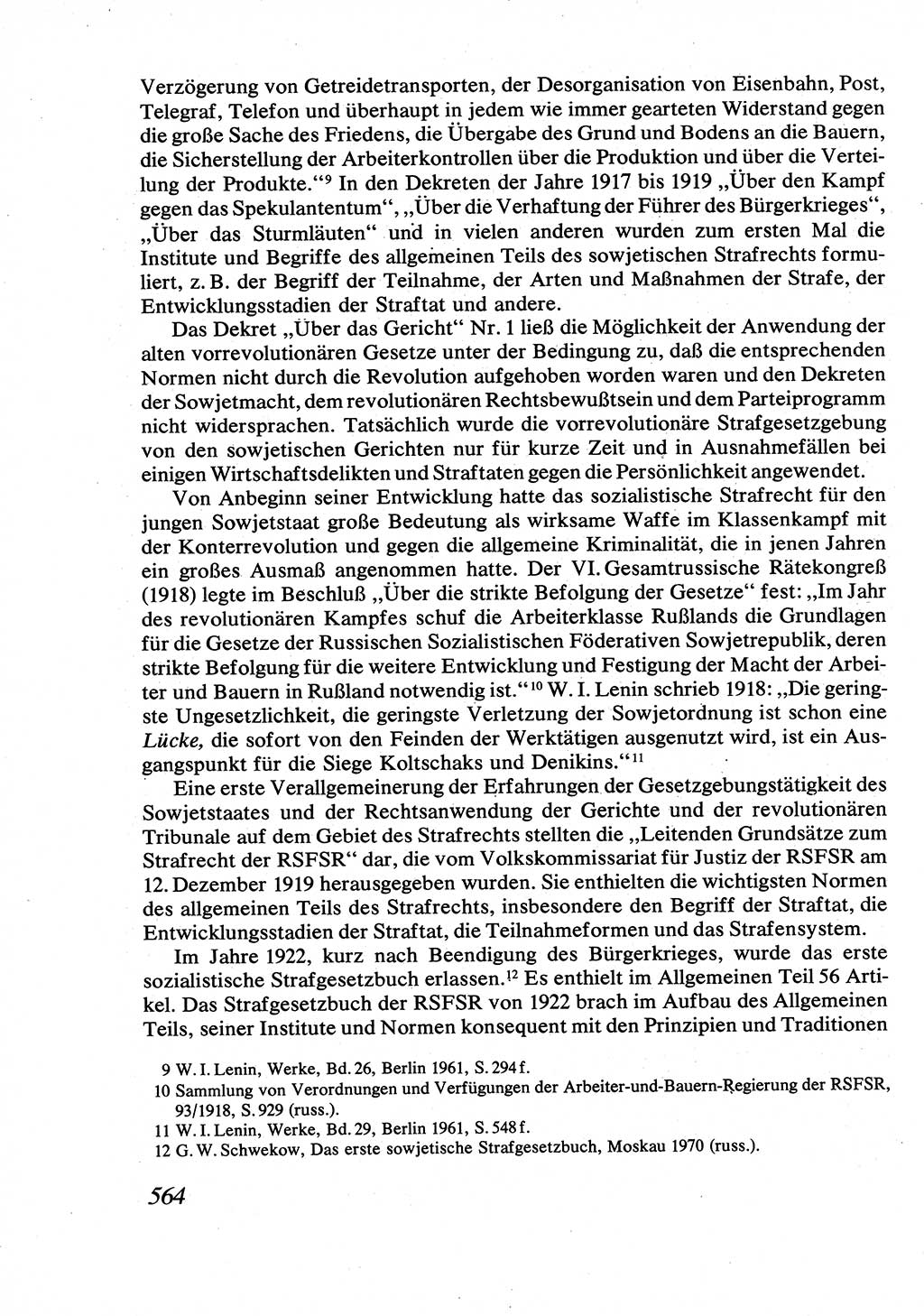 Strafrecht [Deutsche Demokratische Republik (DDR)], Allgemeiner Teil, Lehrbuch 1976, Seite 564 (Strafr. DDR AT Lb. 1976, S. 564)