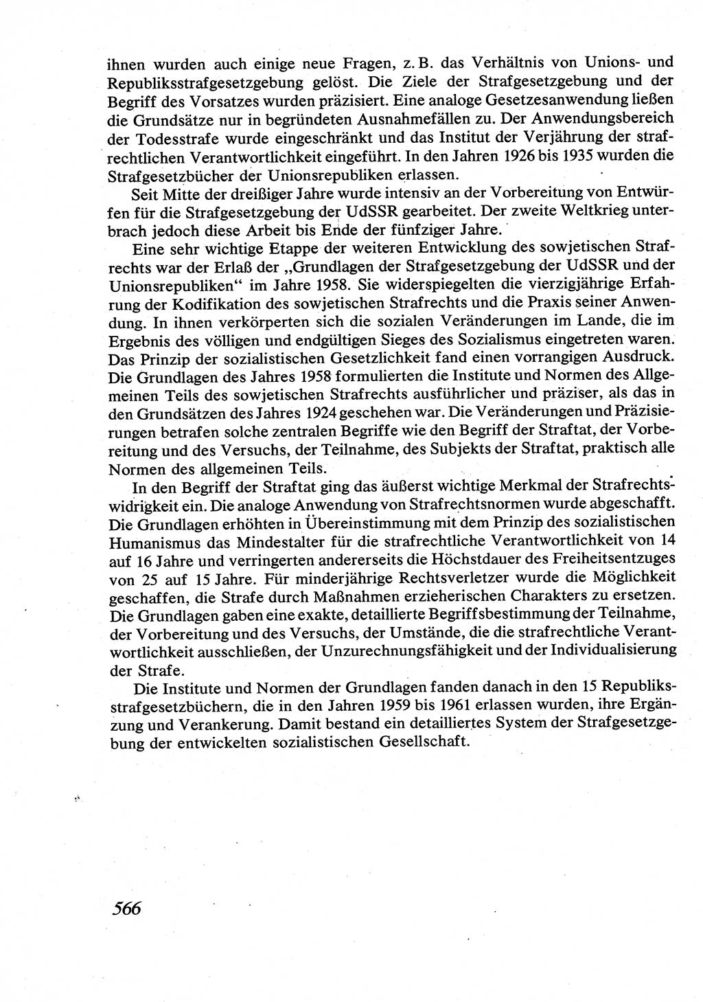 Strafrecht [Deutsche Demokratische Republik (DDR)], Allgemeiner Teil, Lehrbuch 1976, Seite 566 (Strafr. DDR AT Lb. 1976, S. 566)