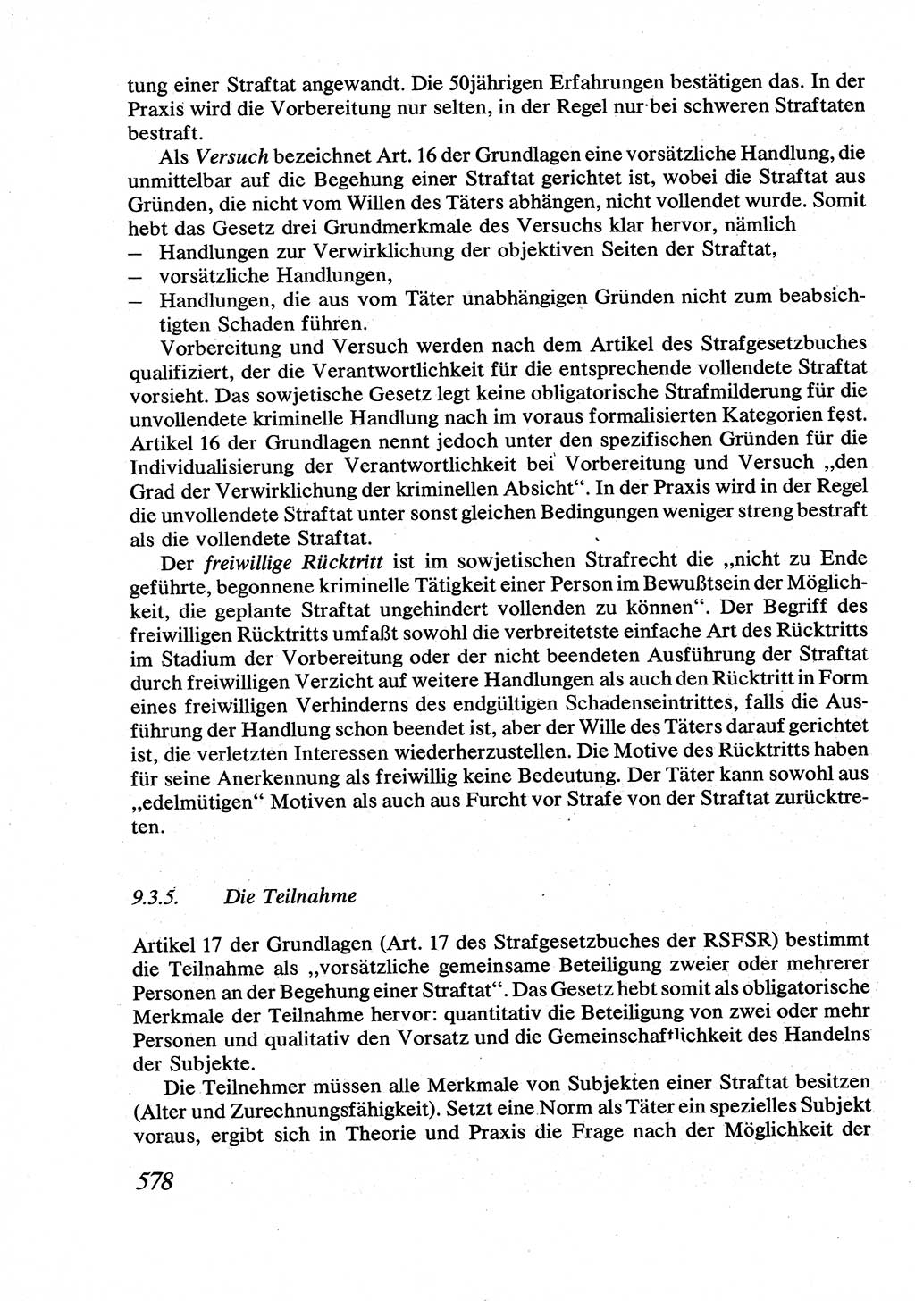 Strafrecht [Deutsche Demokratische Republik (DDR)], Allgemeiner Teil, Lehrbuch 1976, Seite 578 (Strafr. DDR AT Lb. 1976, S. 578)