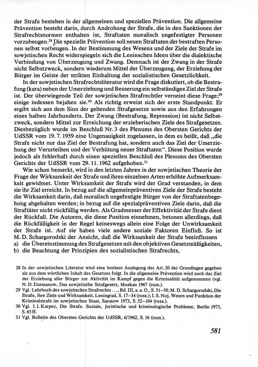 Strafrecht [Deutsche Demokratische Republik (DDR)], Allgemeiner Teil, Lehrbuch 1976, Seite 581 (Strafr. DDR AT Lb. 1976, S. 581)