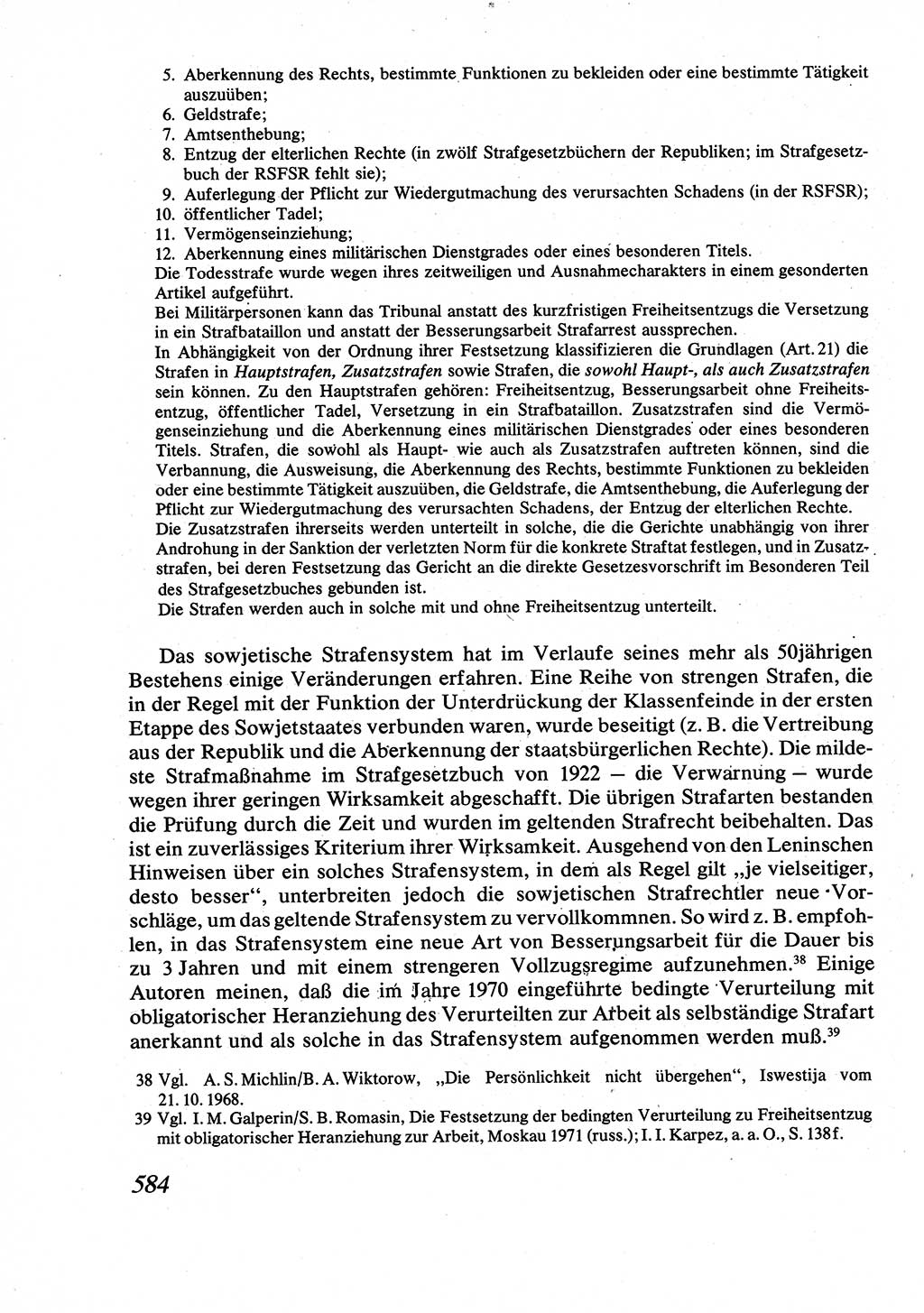 Strafrecht [Deutsche Demokratische Republik (DDR)], Allgemeiner Teil, Lehrbuch 1976, Seite 584 (Strafr. DDR AT Lb. 1976, S. 584)