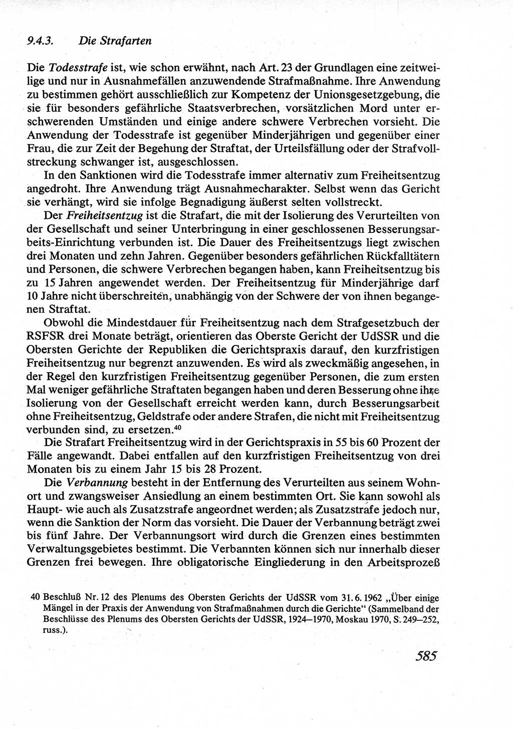 Strafrecht [Deutsche Demokratische Republik (DDR)], Allgemeiner Teil, Lehrbuch 1976, Seite 585 (Strafr. DDR AT Lb. 1976, S. 585)