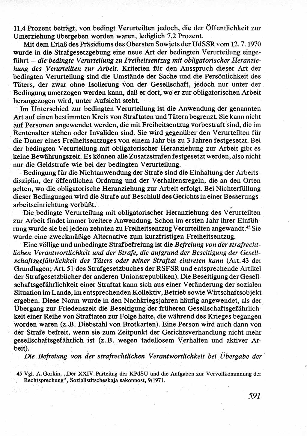 Strafrecht [Deutsche Demokratische Republik (DDR)], Allgemeiner Teil, Lehrbuch 1976, Seite 591 (Strafr. DDR AT Lb. 1976, S. 591)