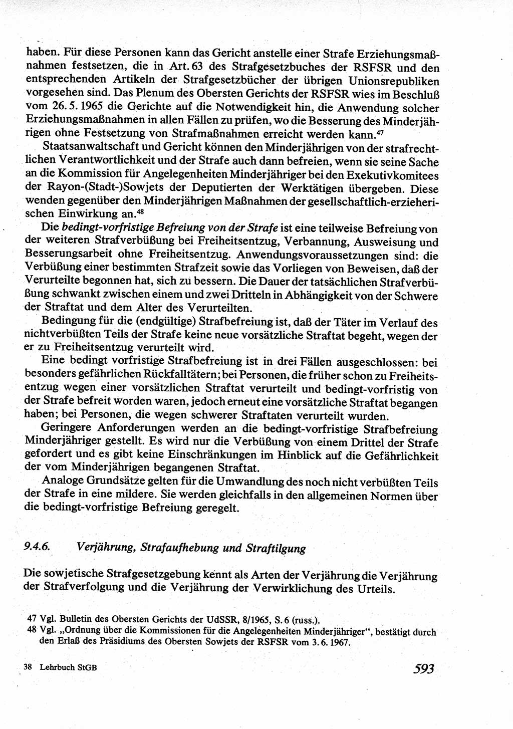 Strafrecht [Deutsche Demokratische Republik (DDR)], Allgemeiner Teil, Lehrbuch 1976, Seite 593 (Strafr. DDR AT Lb. 1976, S. 593)