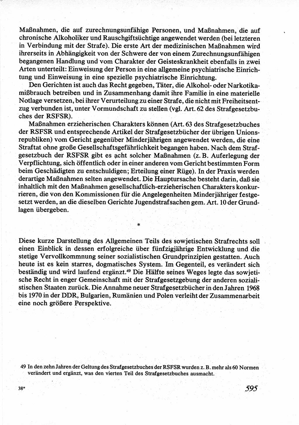 Strafrecht [Deutsche Demokratische Republik (DDR)], Allgemeiner Teil, Lehrbuch 1976, Seite 595 (Strafr. DDR AT Lb. 1976, S. 595)