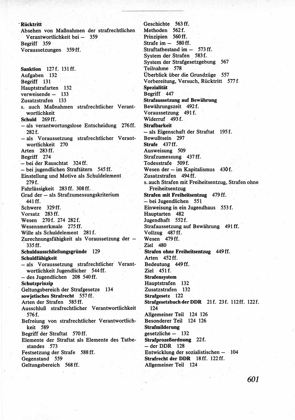 Strafrecht [Deutsche Demokratische Republik (DDR)], Allgemeiner Teil, Lehrbuch 1976, Seite 601 (Strafr. DDR AT Lb. 1976, S. 601)