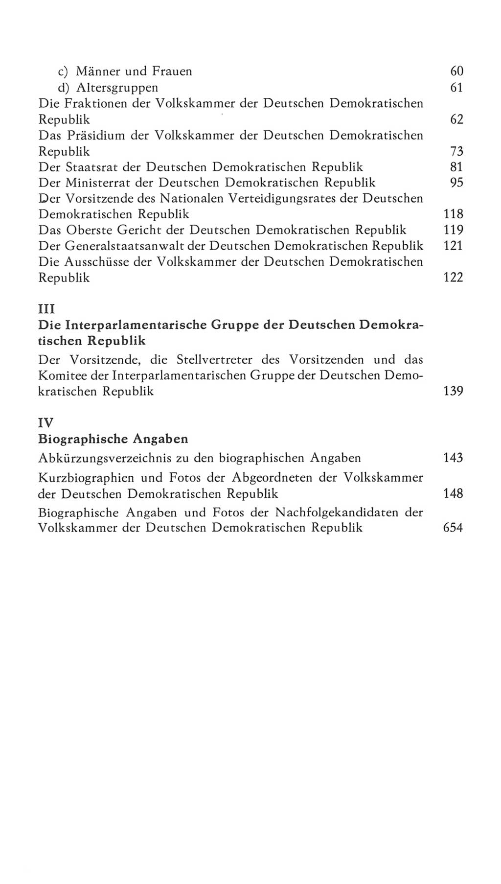 Volkskammer (VK) der Deutschen Demokratischen Republik (DDR), 7. Wahlperiode 1976-1981, Seite 6 (VK. DDR 7. WP. 1976-1981, S. 6)