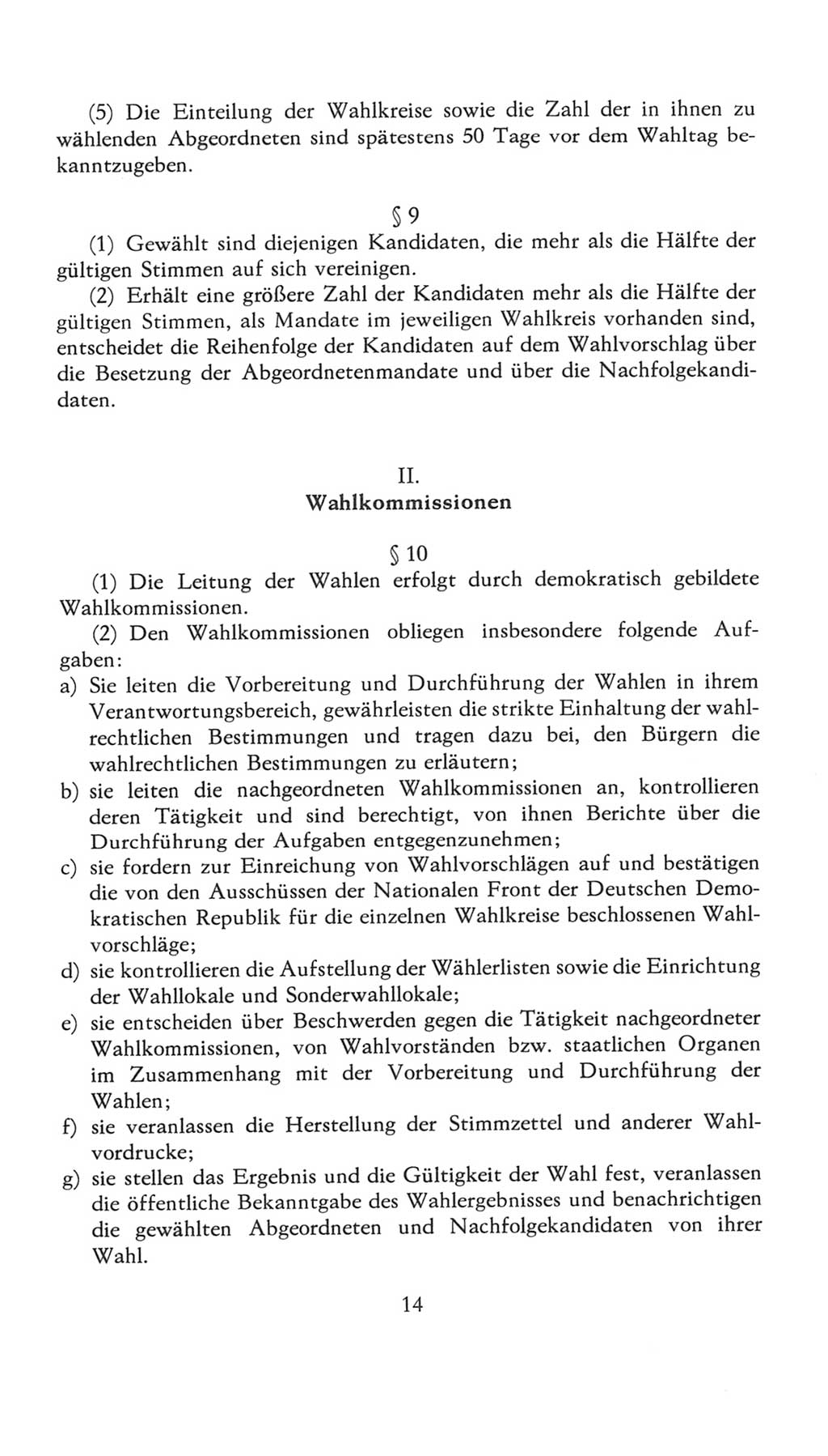 Volkskammer (VK) der Deutschen Demokratischen Republik (DDR), 7. Wahlperiode 1976-1981, Seite 14 (VK. DDR 7. WP. 1976-1981, S. 14)