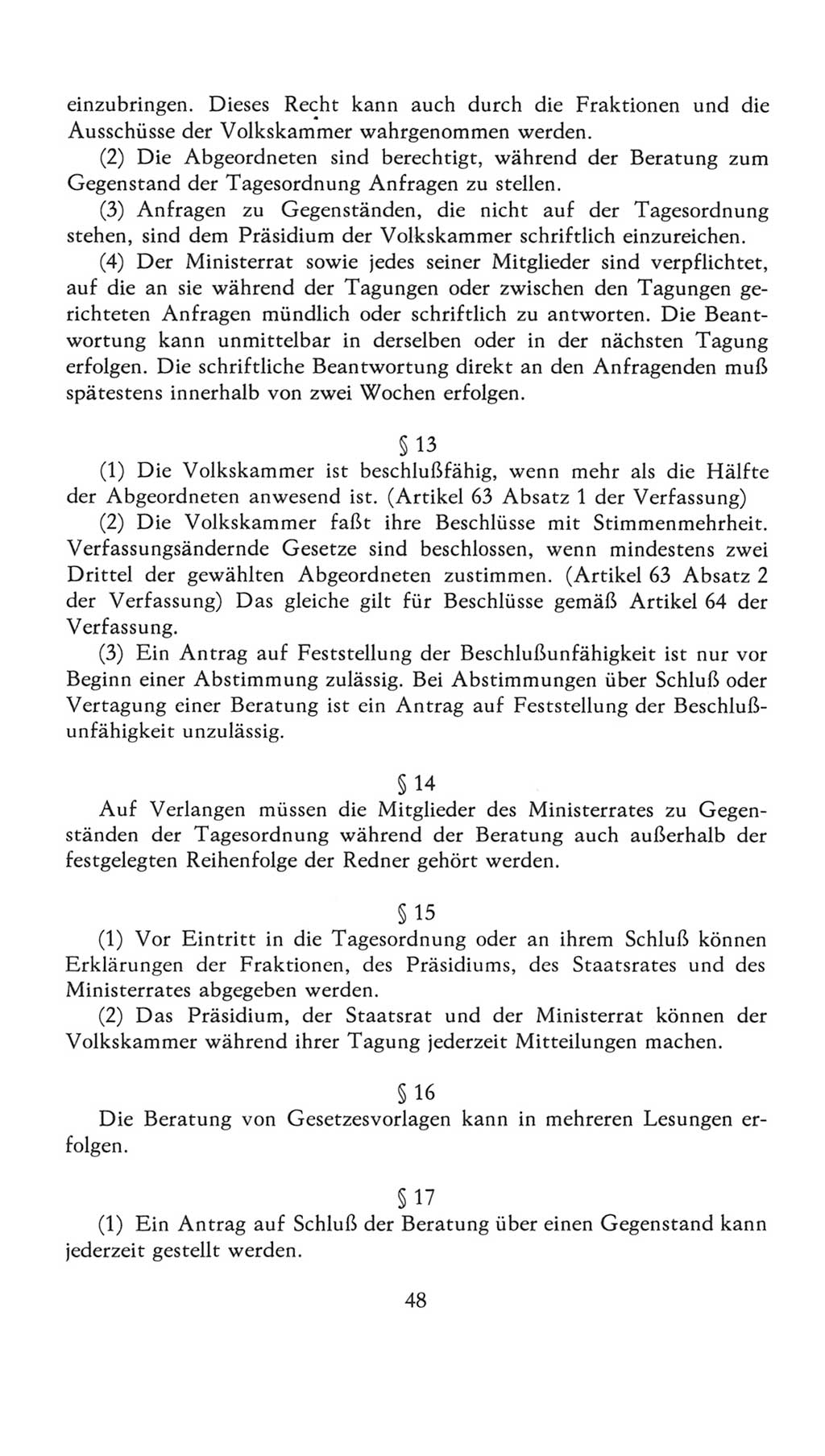 Volkskammer (VK) der Deutschen Demokratischen Republik (DDR), 7. Wahlperiode 1976-1981, Seite 48 (VK. DDR 7. WP. 1976-1981, S. 48)