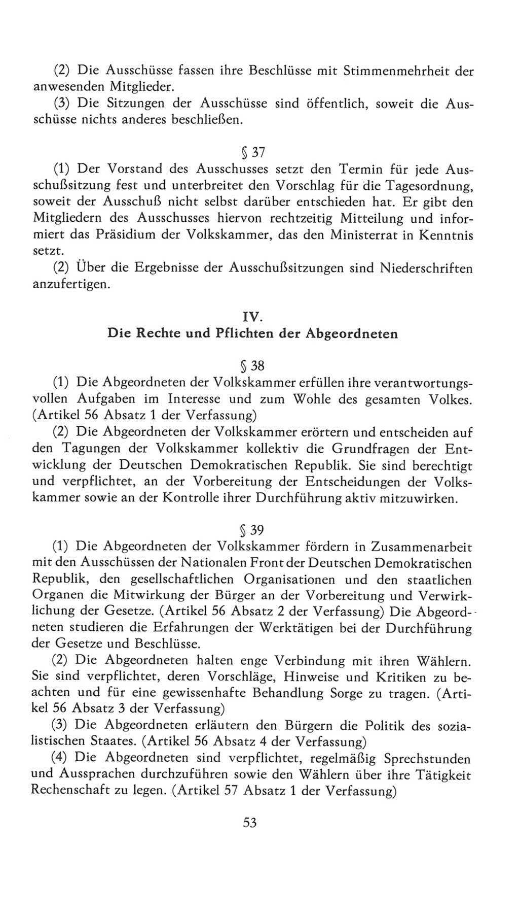 Volkskammer (VK) der Deutschen Demokratischen Republik (DDR), 7. Wahlperiode 1976-1981, Seite 53 (VK. DDR 7. WP. 1976-1981, S. 53)