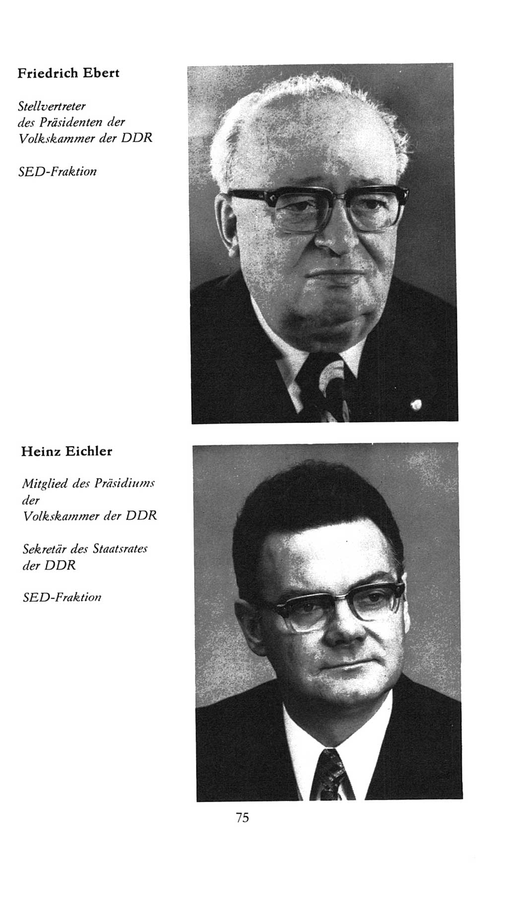 Volkskammer (VK) der Deutschen Demokratischen Republik (DDR), 7. Wahlperiode 1976-1981, Seite 75 (VK. DDR 7. WP. 1976-1981, S. 75)