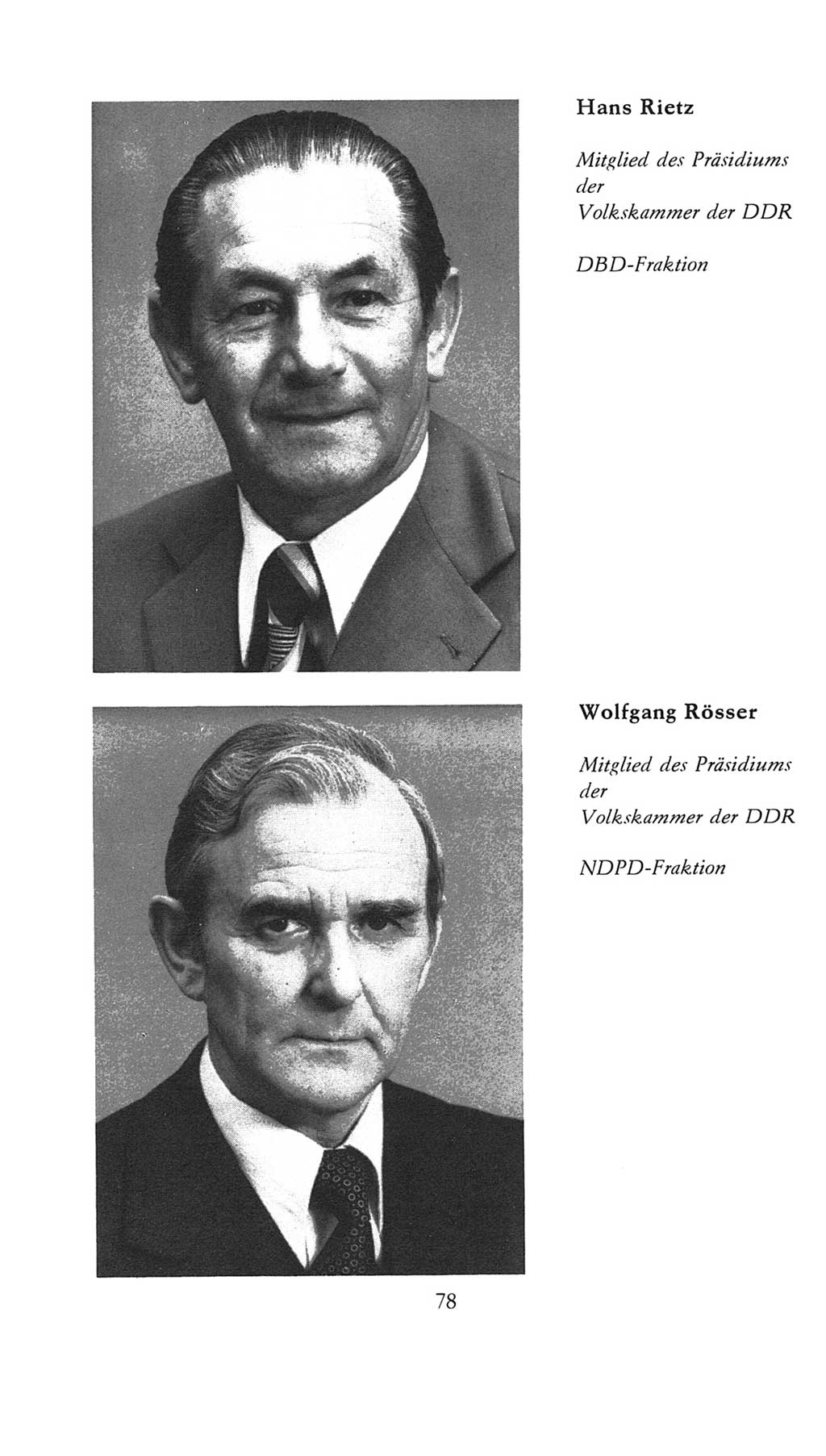 Volkskammer (VK) der Deutschen Demokratischen Republik (DDR), 7. Wahlperiode 1976-1981, Seite 78 (VK. DDR 7. WP. 1976-1981, S. 78)
