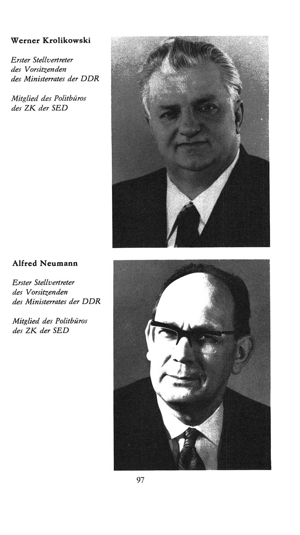 Volkskammer (VK) der Deutschen Demokratischen Republik (DDR), 7. Wahlperiode 1976-1981, Seite 97 (VK. DDR 7. WP. 1976-1981, S. 97)