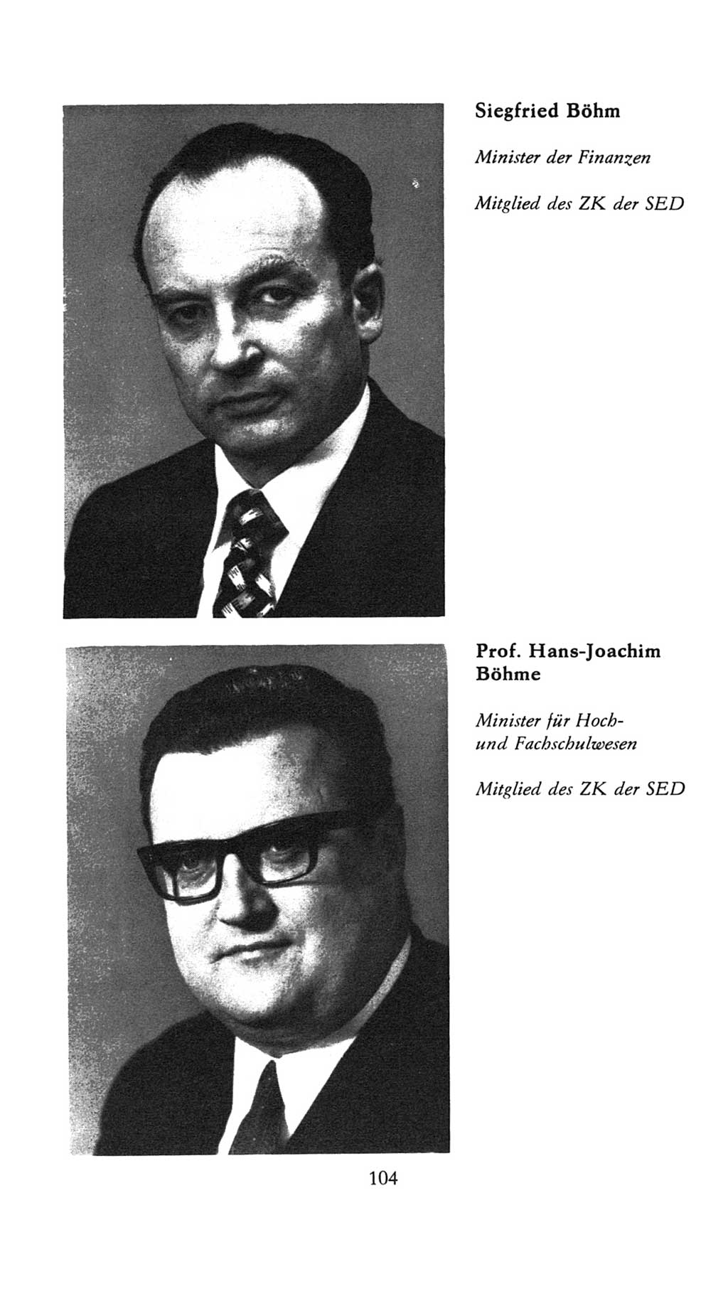Volkskammer (VK) der Deutschen Demokratischen Republik (DDR), 7. Wahlperiode 1976-1981, Seite 104 (VK. DDR 7. WP. 1976-1981, S. 104)