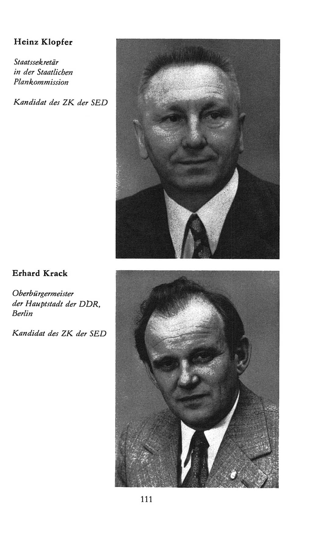 Volkskammer (VK) der Deutschen Demokratischen Republik (DDR), 7. Wahlperiode 1976-1981, Seite 111 (VK. DDR 7. WP. 1976-1981, S. 111)