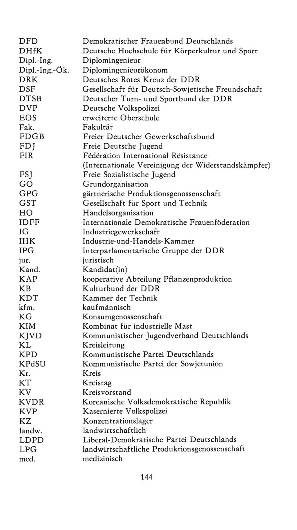 Volkskammer (VK) der Deutschen Demokratischen Republik (DDR), 7. Wahlperiode 1976-1981, Seite 144 (VK. DDR 7. WP. 1976-1981, S. 144)
