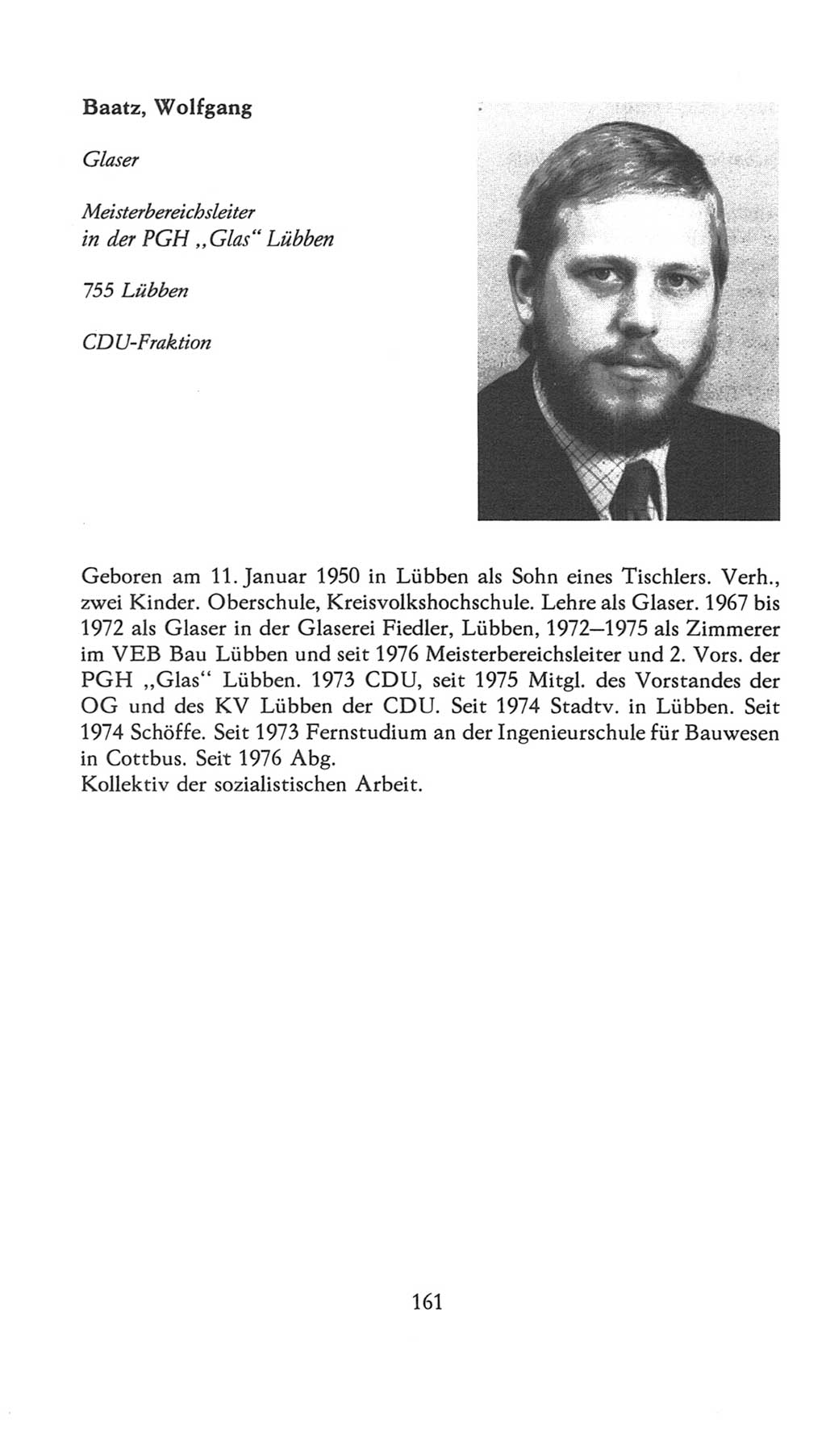 Volkskammer (VK) der Deutschen Demokratischen Republik (DDR), 7. Wahlperiode 1976-1981, Seite 161 (VK. DDR 7. WP. 1976-1981, S. 161)