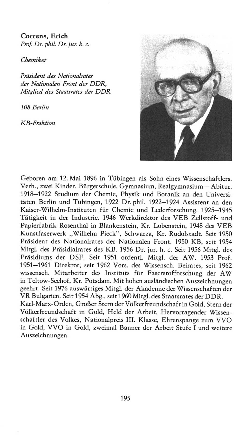 Volkskammer (VK) der Deutschen Demokratischen Republik (DDR), 7. Wahlperiode 1976-1981, Seite 195 (VK. DDR 7. WP. 1976-1981, S. 195)