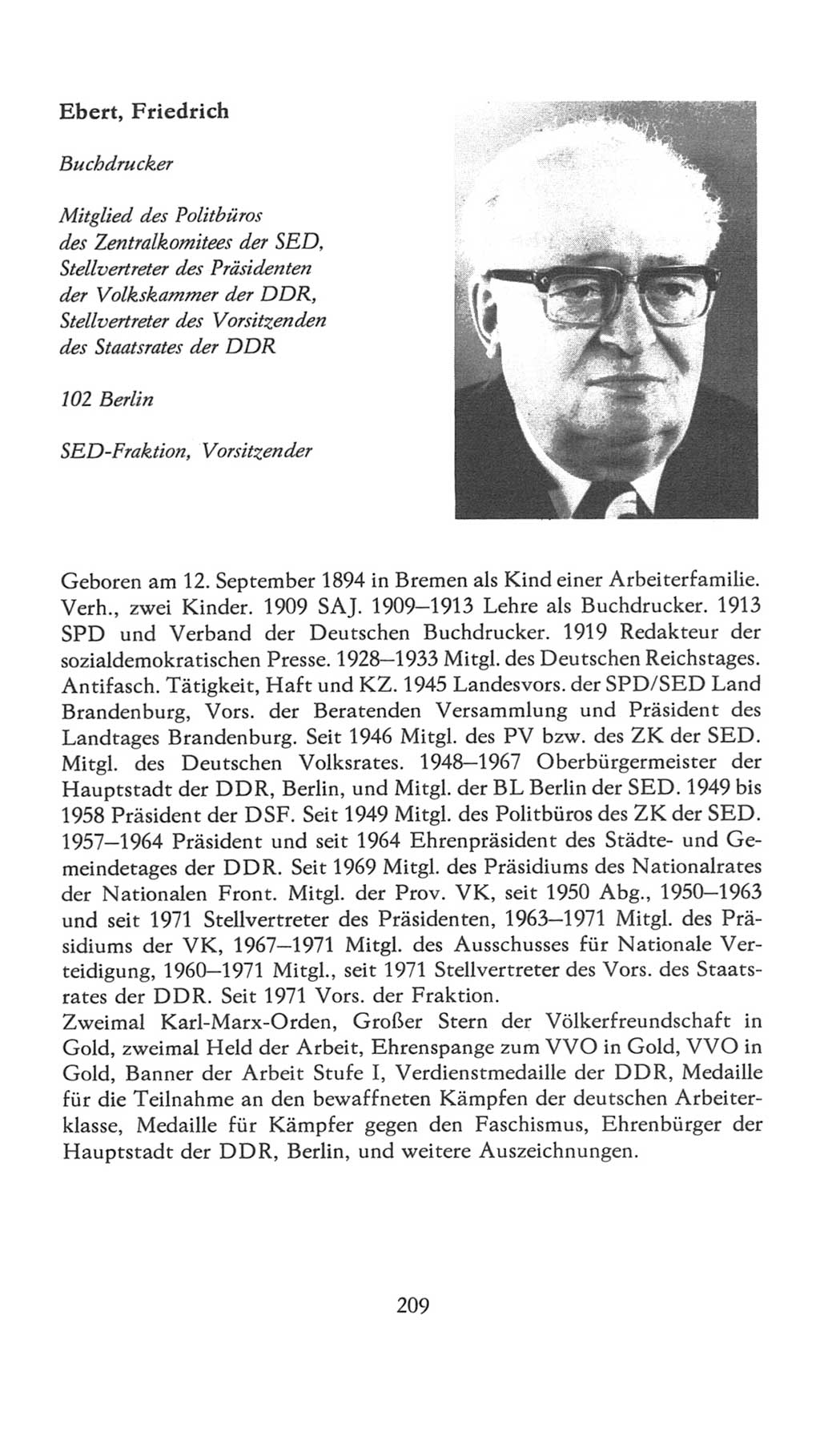 Volkskammer (VK) der Deutschen Demokratischen Republik (DDR), 7. Wahlperiode 1976-1981, Seite 209 (VK. DDR 7. WP. 1976-1981, S. 209)