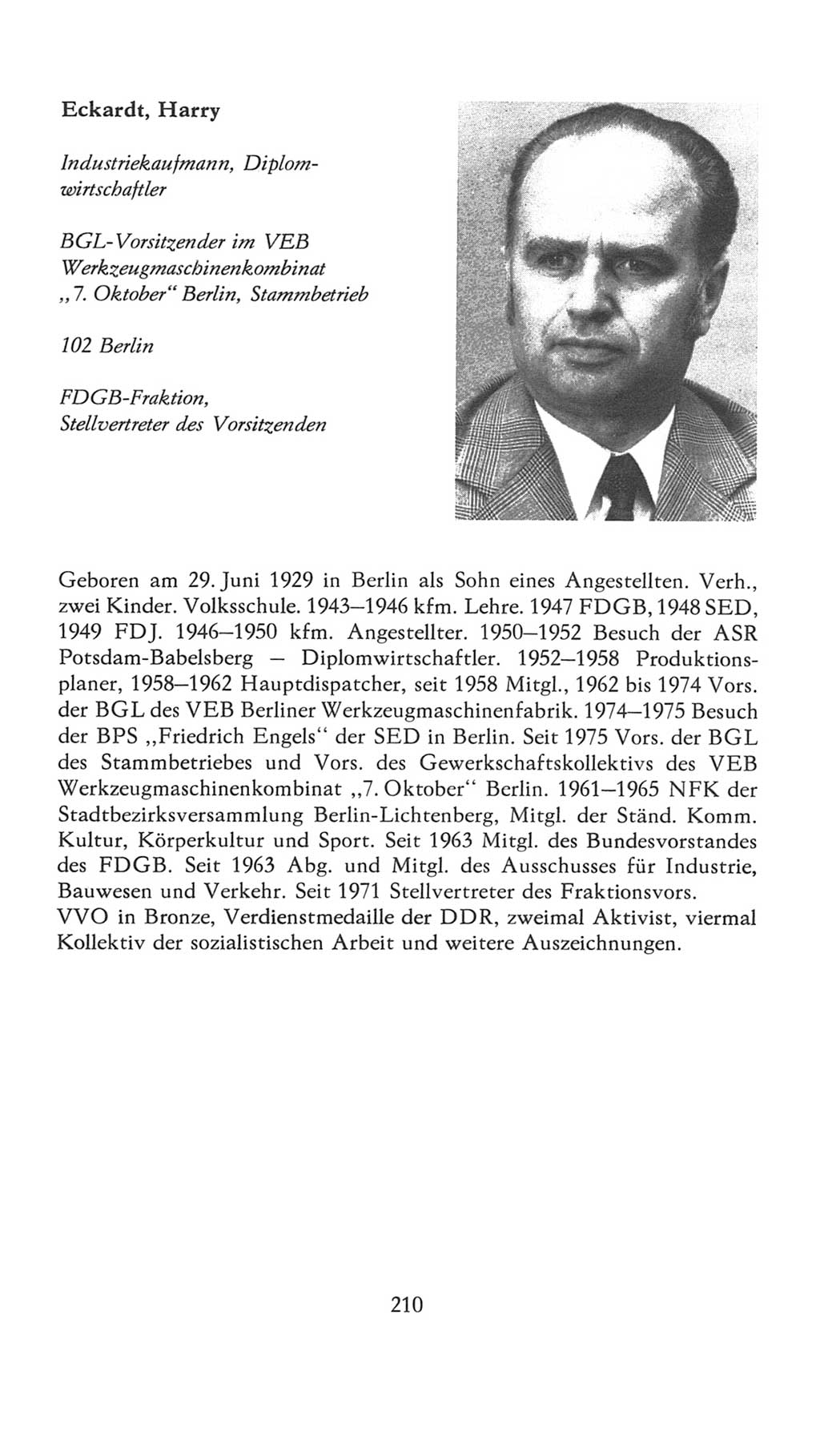 Volkskammer (VK) der Deutschen Demokratischen Republik (DDR), 7. Wahlperiode 1976-1981, Seite 210 (VK. DDR 7. WP. 1976-1981, S. 210)