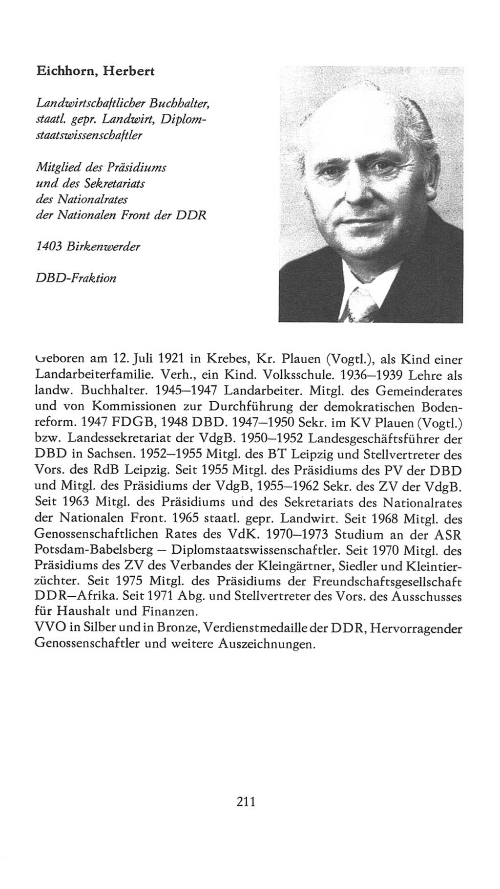 Volkskammer (VK) der Deutschen Demokratischen Republik (DDR), 7. Wahlperiode 1976-1981, Seite 211 (VK. DDR 7. WP. 1976-1981, S. 211)
