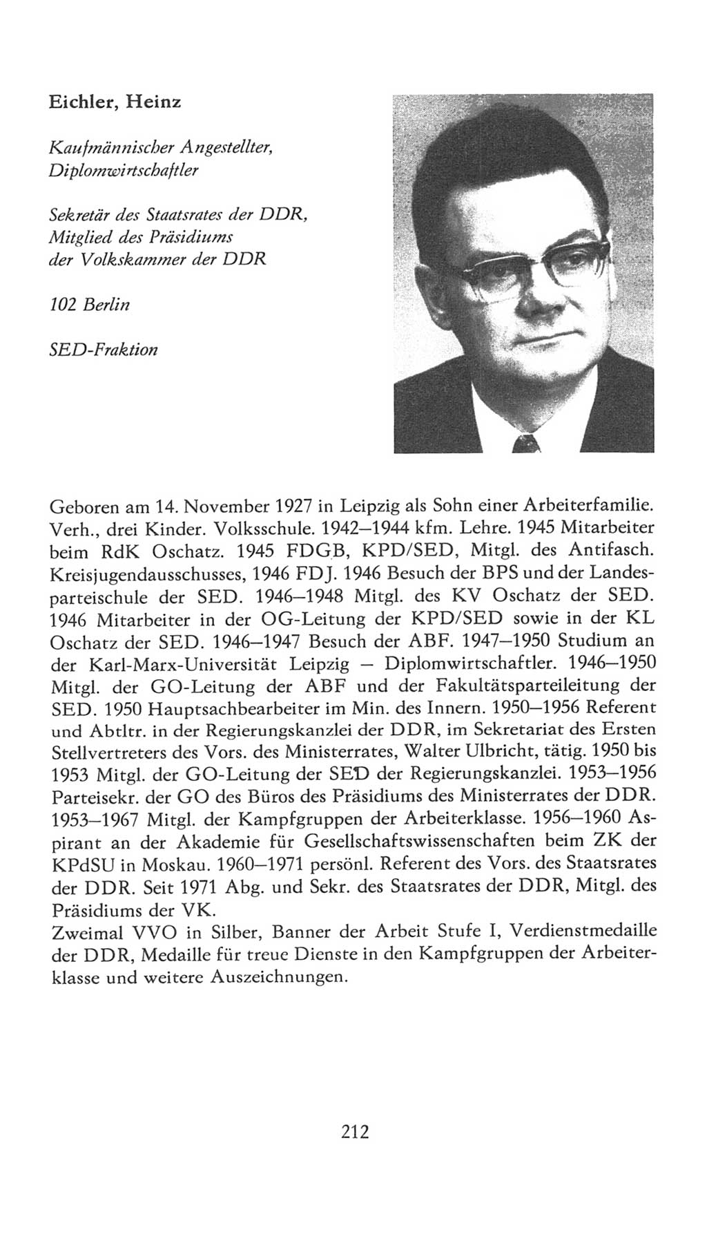 Volkskammer (VK) der Deutschen Demokratischen Republik (DDR), 7. Wahlperiode 1976-1981, Seite 212 (VK. DDR 7. WP. 1976-1981, S. 212)