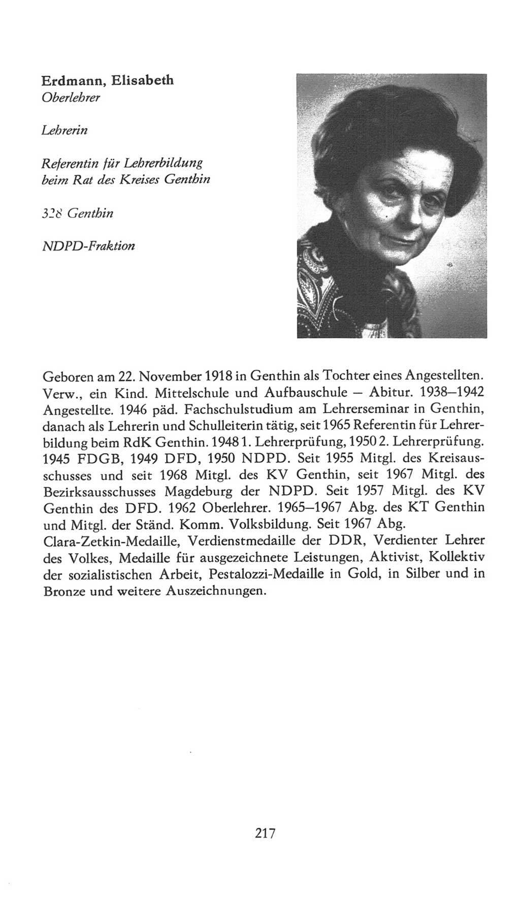 Volkskammer (VK) der Deutschen Demokratischen Republik (DDR), 7. Wahlperiode 1976-1981, Seite 217 (VK. DDR 7. WP. 1976-1981, S. 217)