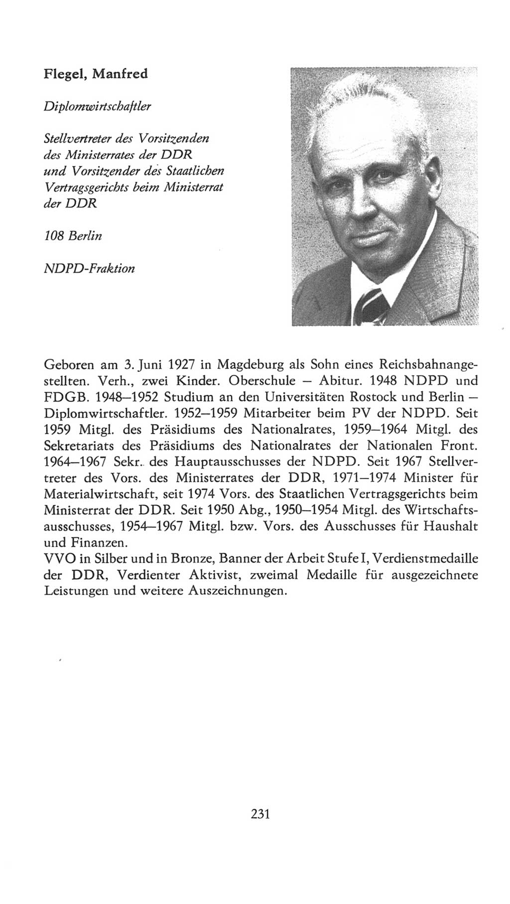Volkskammer (VK) der Deutschen Demokratischen Republik (DDR), 7. Wahlperiode 1976-1981, Seite 231 (VK. DDR 7. WP. 1976-1981, S. 231)