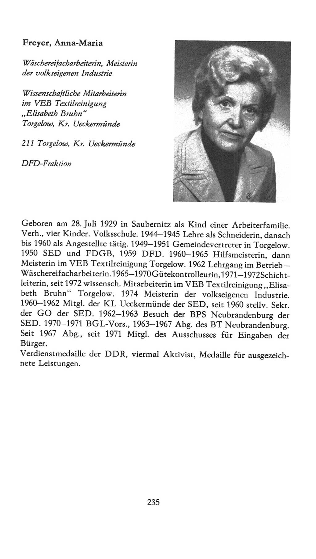 Volkskammer (VK) der Deutschen Demokratischen Republik (DDR), 7. Wahlperiode 1976-1981, Seite 235 (VK. DDR 7. WP. 1976-1981, S. 235)