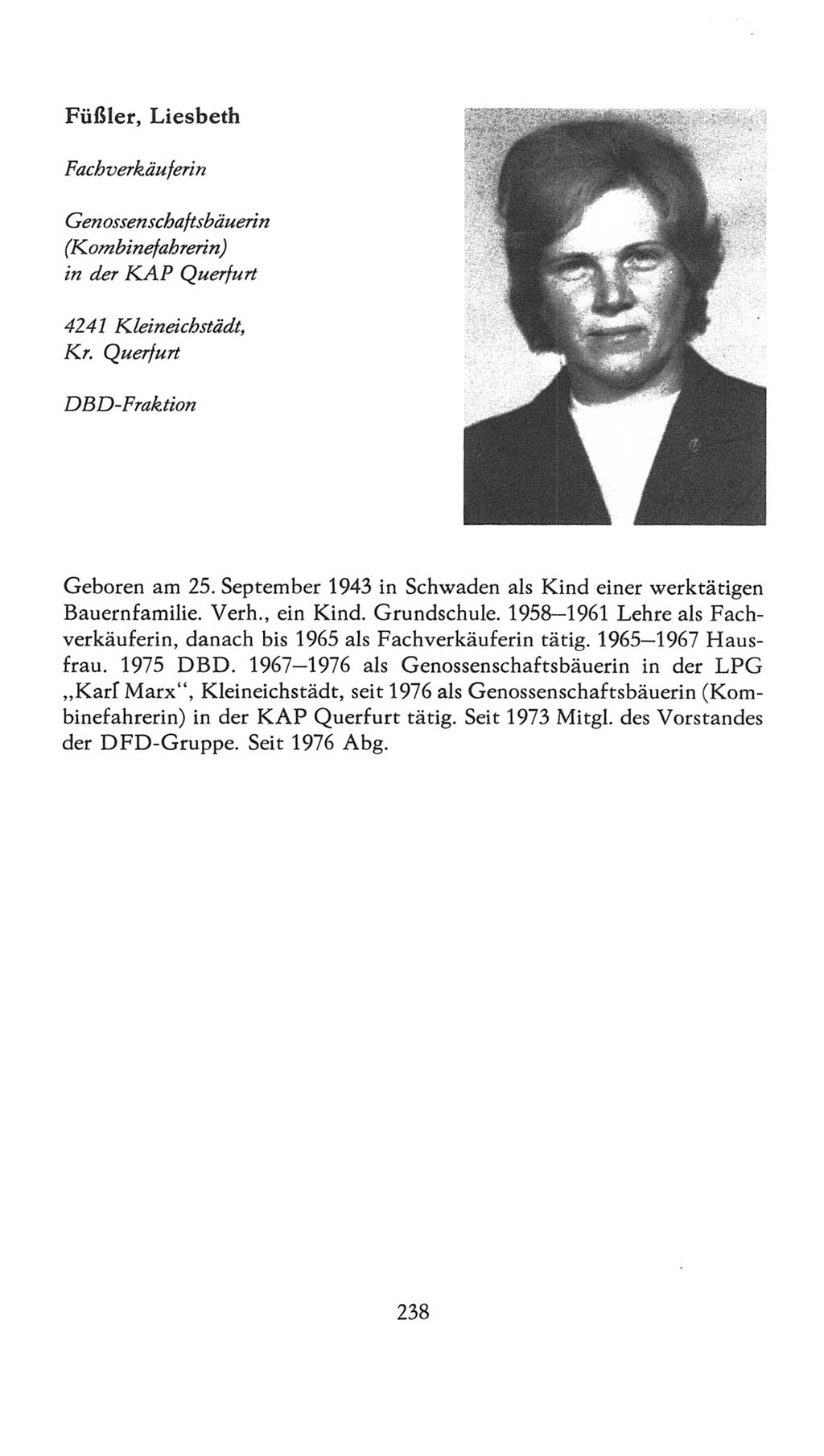 Volkskammer (VK) der Deutschen Demokratischen Republik (DDR), 7. Wahlperiode 1976-1981, Seite 238 (VK. DDR 7. WP. 1976-1981, S. 238)