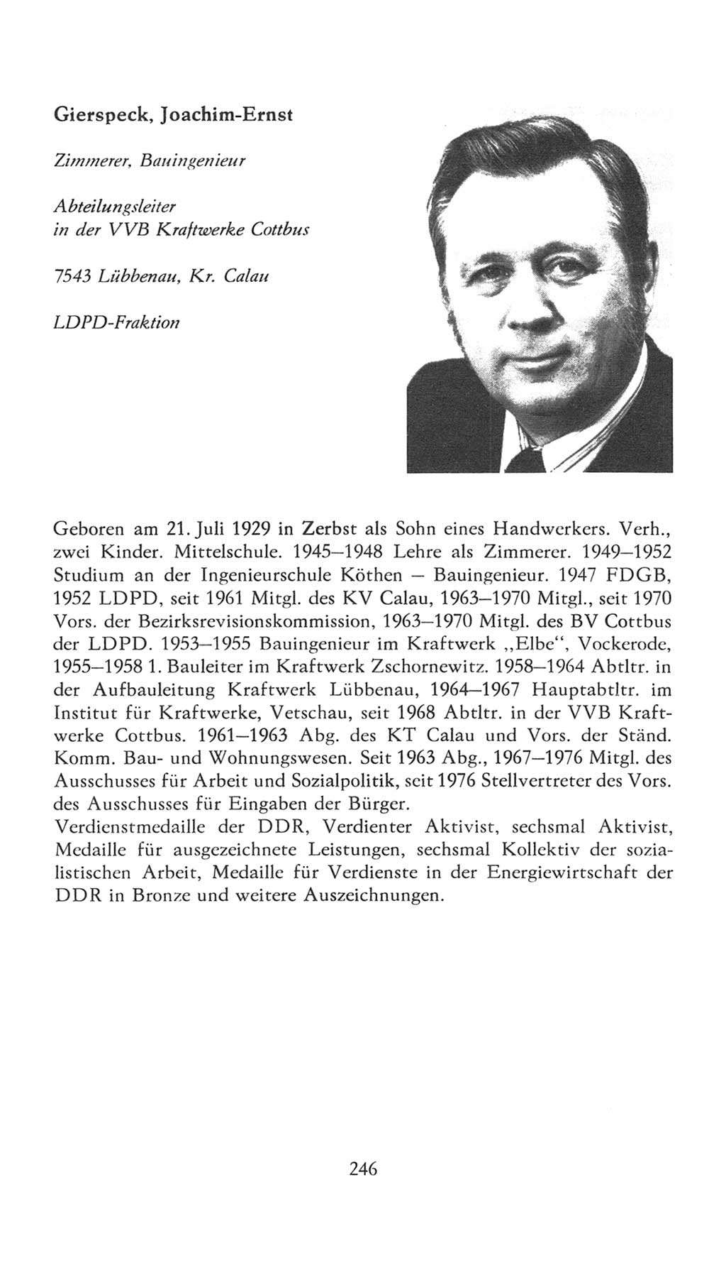 Volkskammer (VK) der Deutschen Demokratischen Republik (DDR), 7. Wahlperiode 1976-1981, Seite 246 (VK. DDR 7. WP. 1976-1981, S. 246)