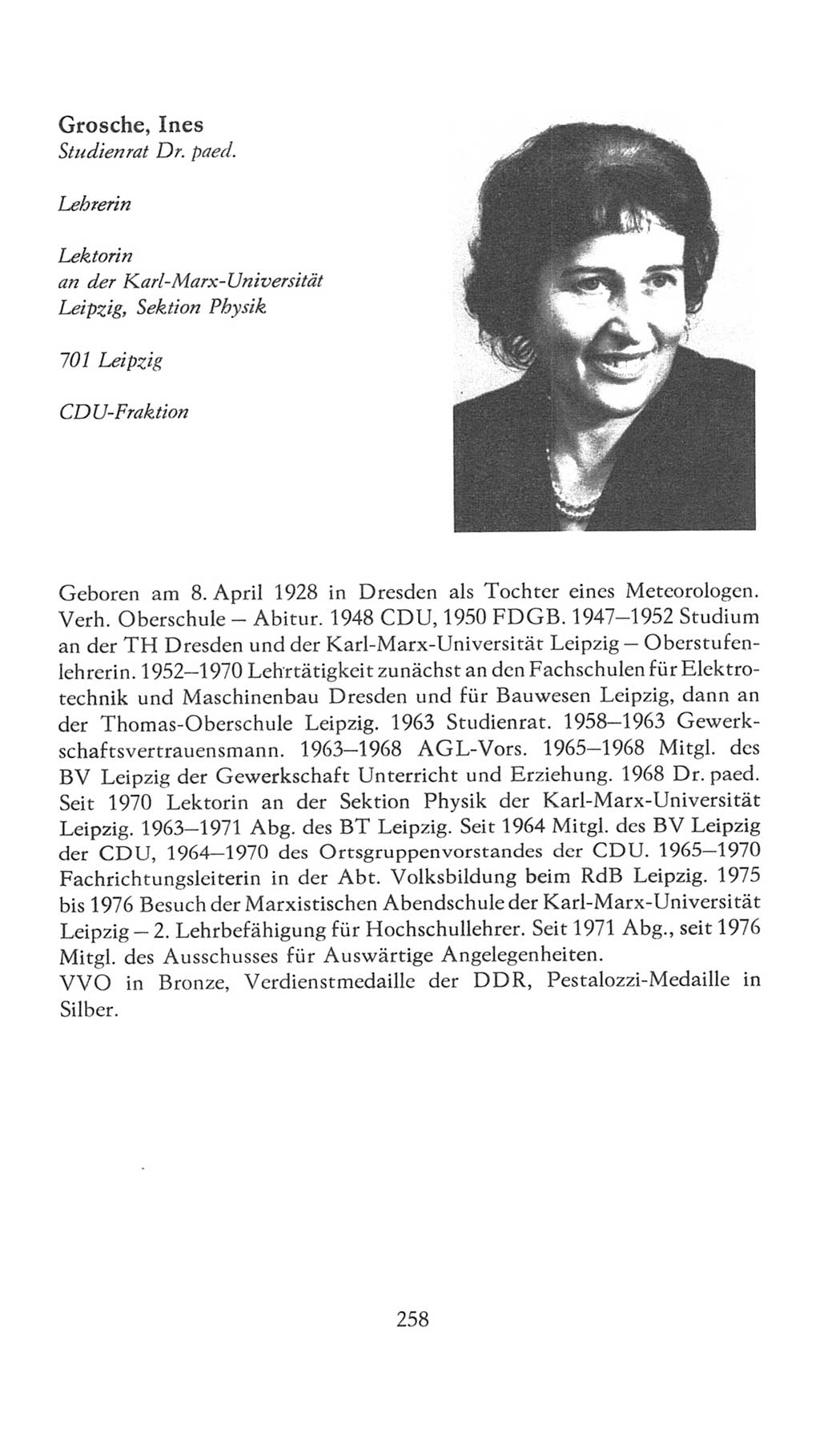Volkskammer (VK) der Deutschen Demokratischen Republik (DDR), 7. Wahlperiode 1976-1981, Seite 258 (VK. DDR 7. WP. 1976-1981, S. 258)