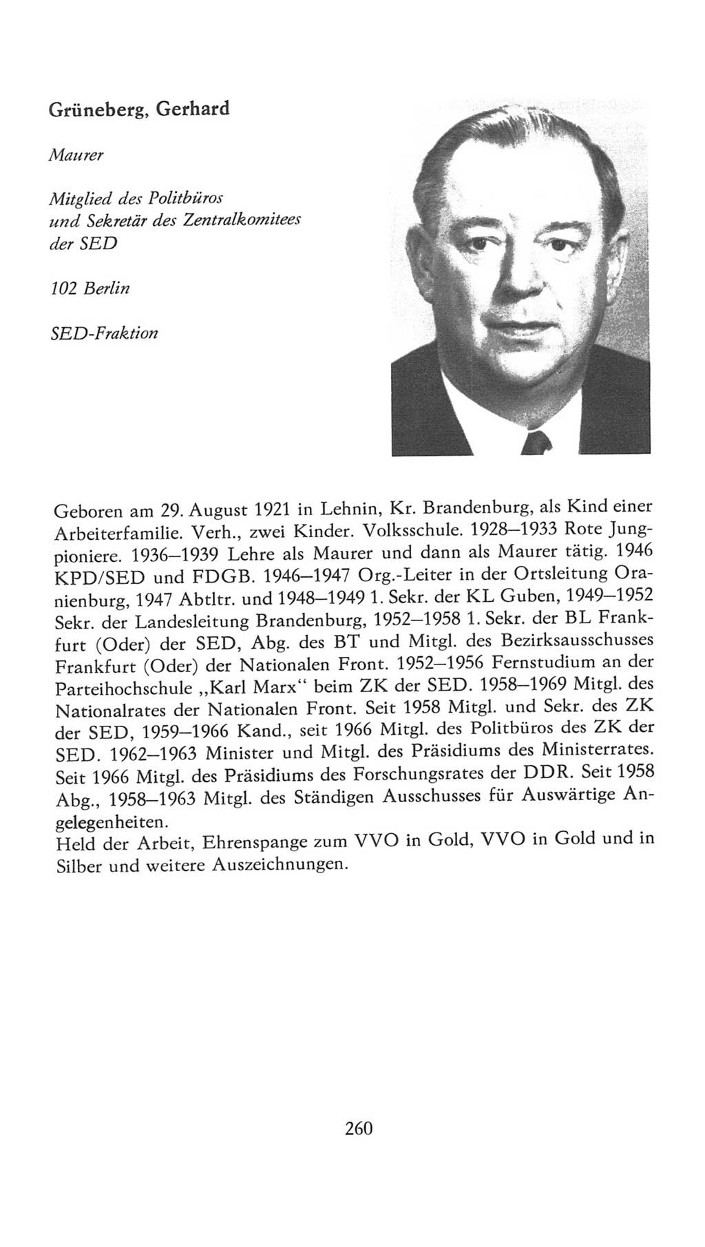 Volkskammer (VK) der Deutschen Demokratischen Republik (DDR), 7. Wahlperiode 1976-1981, Seite 260 (VK. DDR 7. WP. 1976-1981, S. 260)