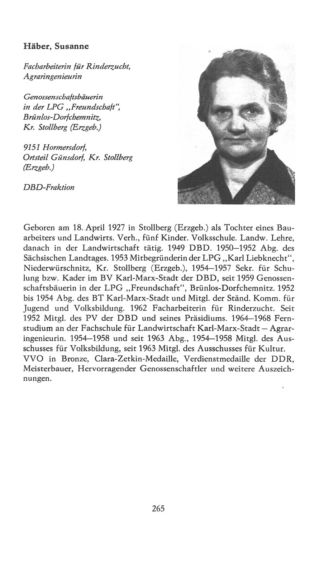 Volkskammer (VK) der Deutschen Demokratischen Republik (DDR), 7. Wahlperiode 1976-1981, Seite 265 (VK. DDR 7. WP. 1976-1981, S. 265)