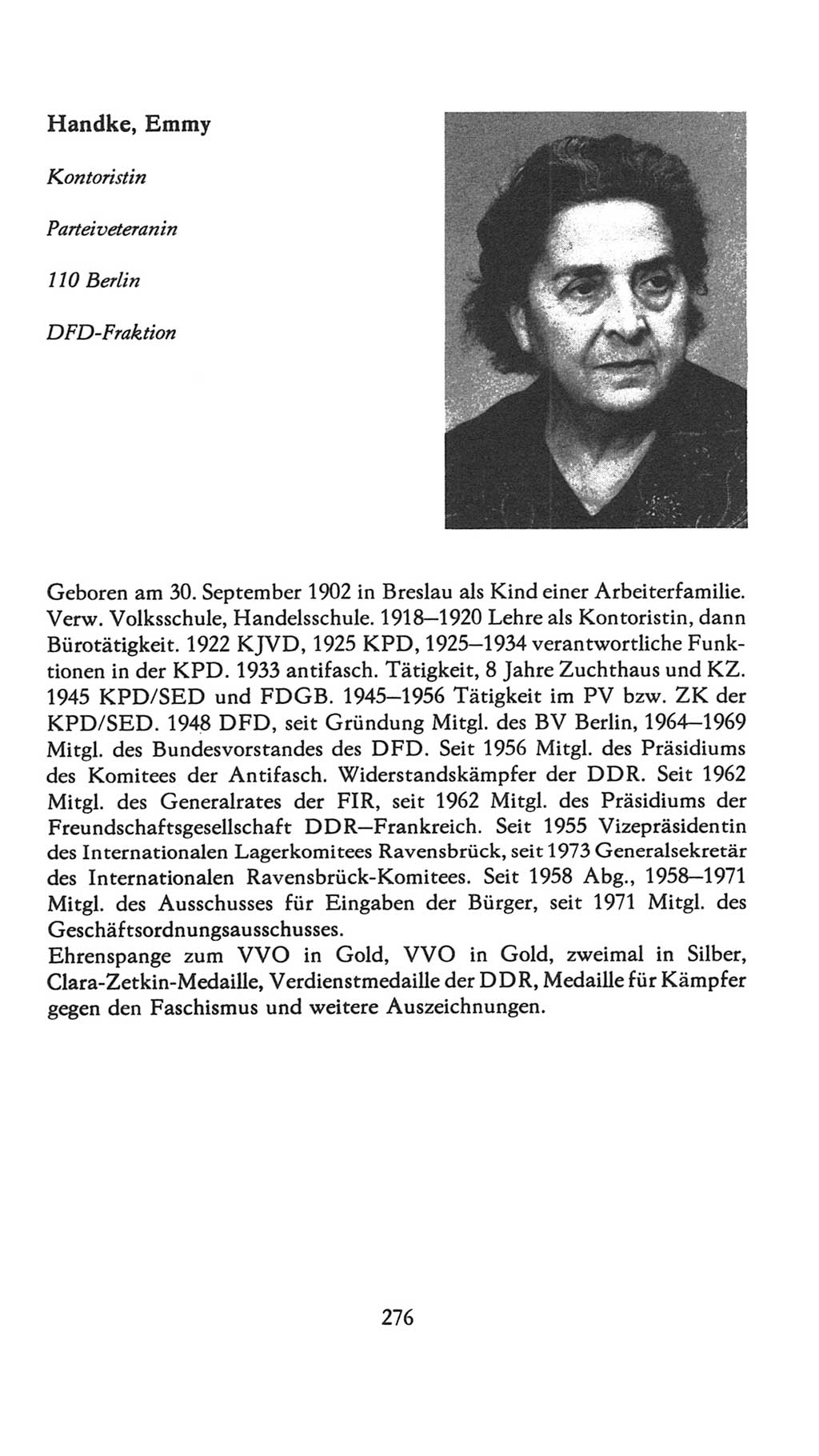 Volkskammer (VK) der Deutschen Demokratischen Republik (DDR), 7. Wahlperiode 1976-1981, Seite 276 (VK. DDR 7. WP. 1976-1981, S. 276)