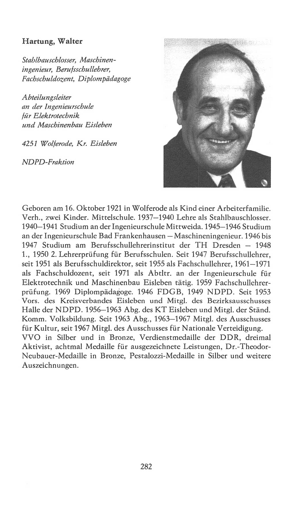 Volkskammer (VK) der Deutschen Demokratischen Republik (DDR), 7. Wahlperiode 1976-1981, Seite 282 (VK. DDR 7. WP. 1976-1981, S. 282)